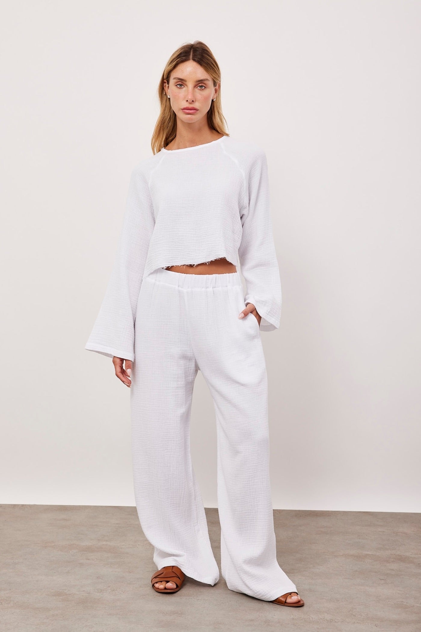 חולצת טטרה קרופ ארוכה - ITAY BRANDS