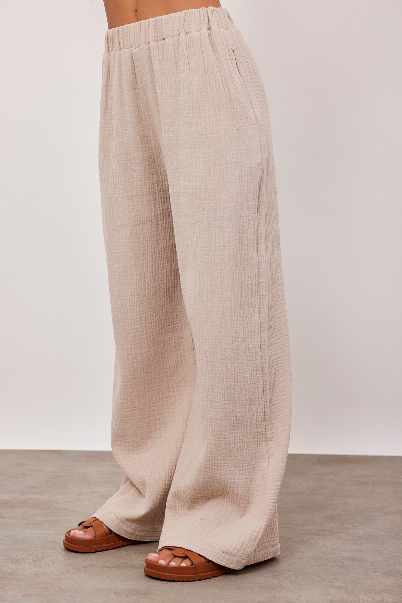 מכנסי טטרה רחבים עם גומי - ITAY BRANDS