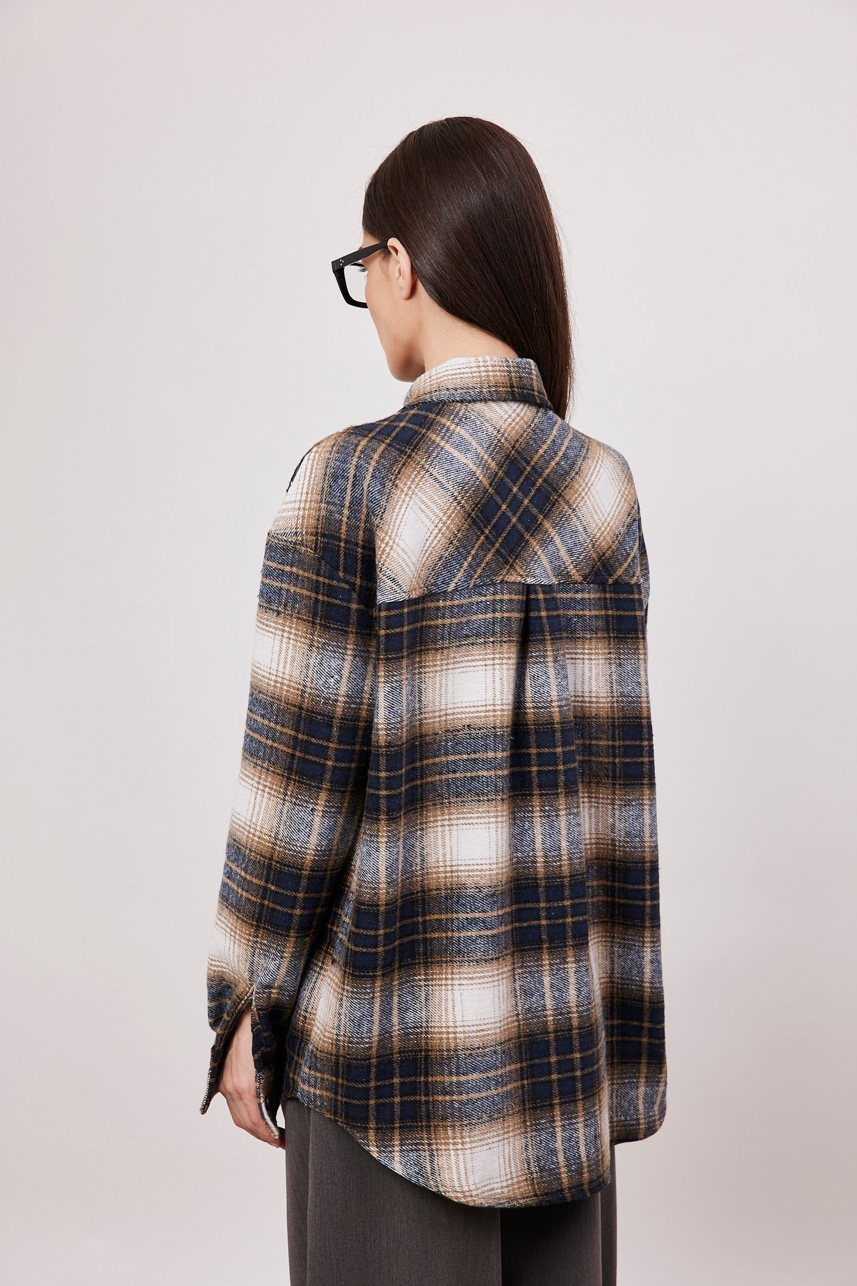 גקט משבצות ארוך