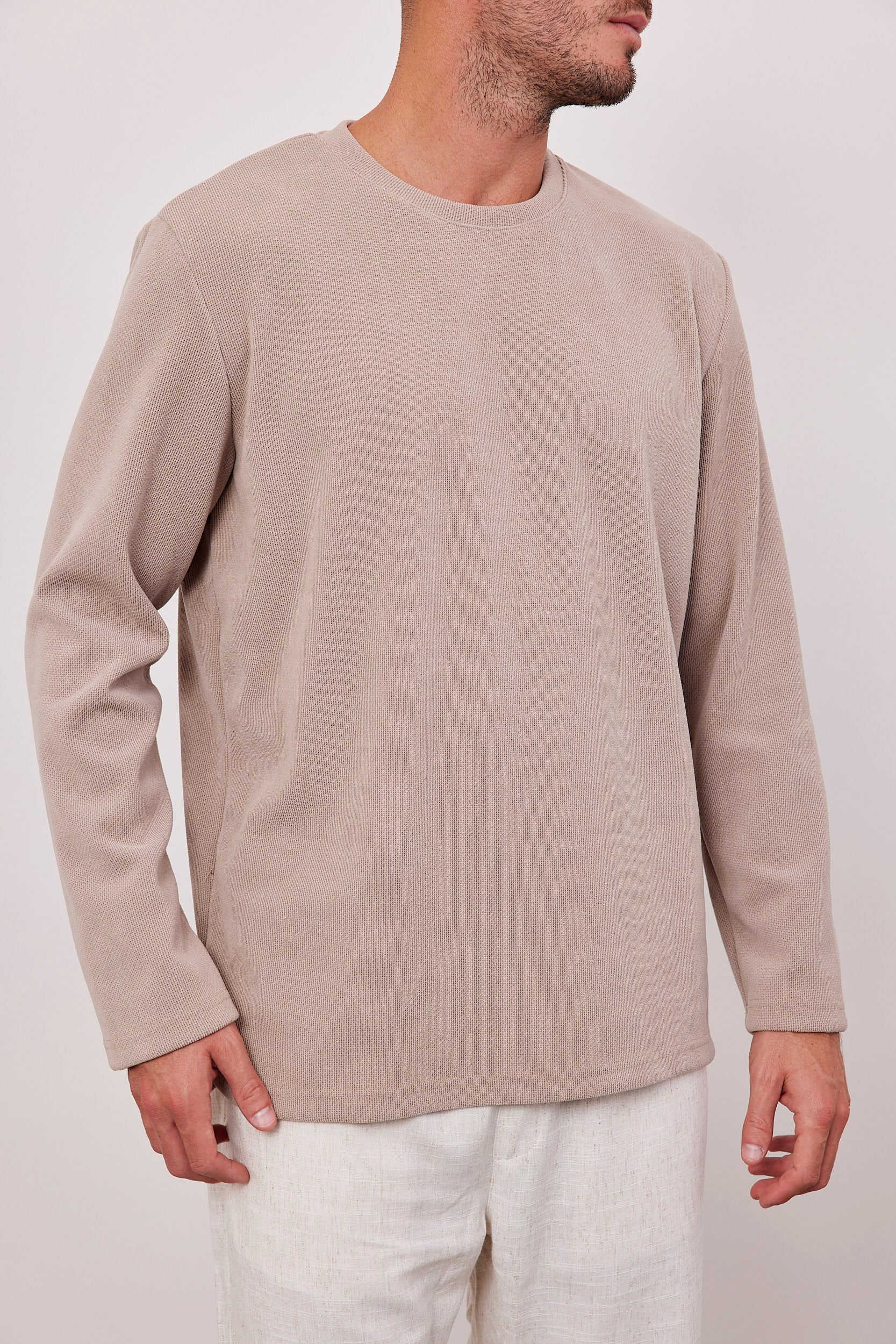 סריג ארוך מפתח עגול