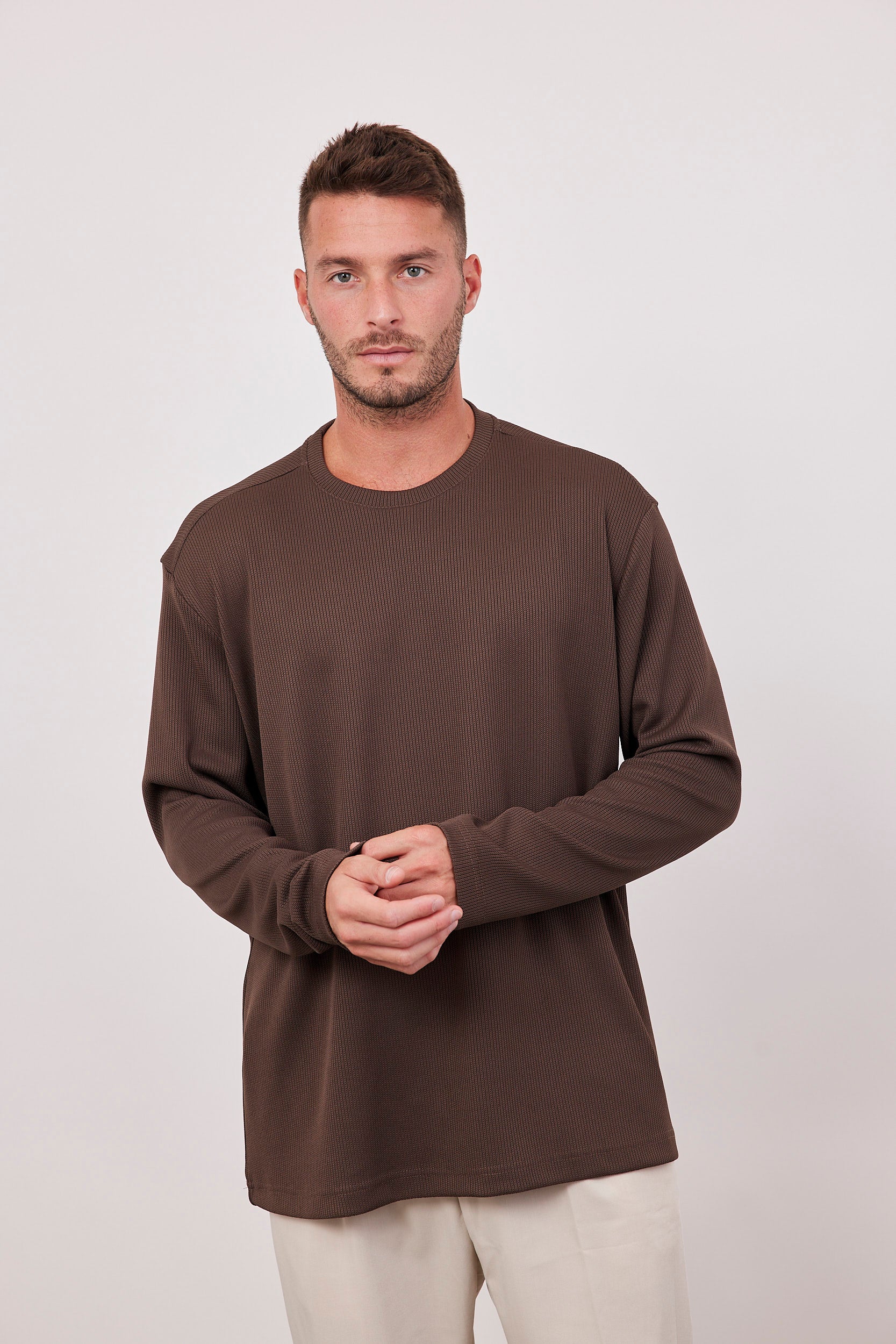 סווטשירט מבד סריג