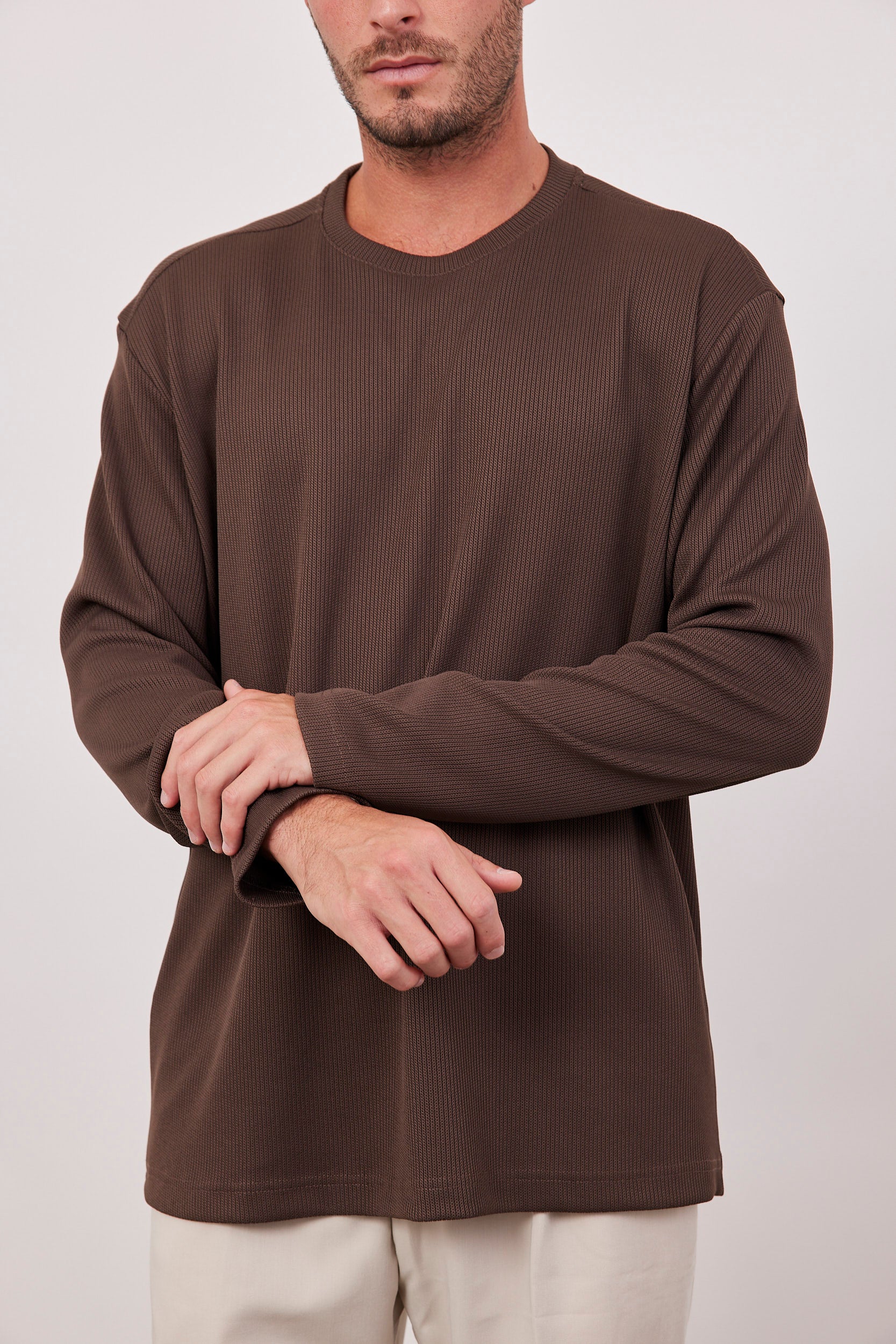 סווטשירט מבד סריג