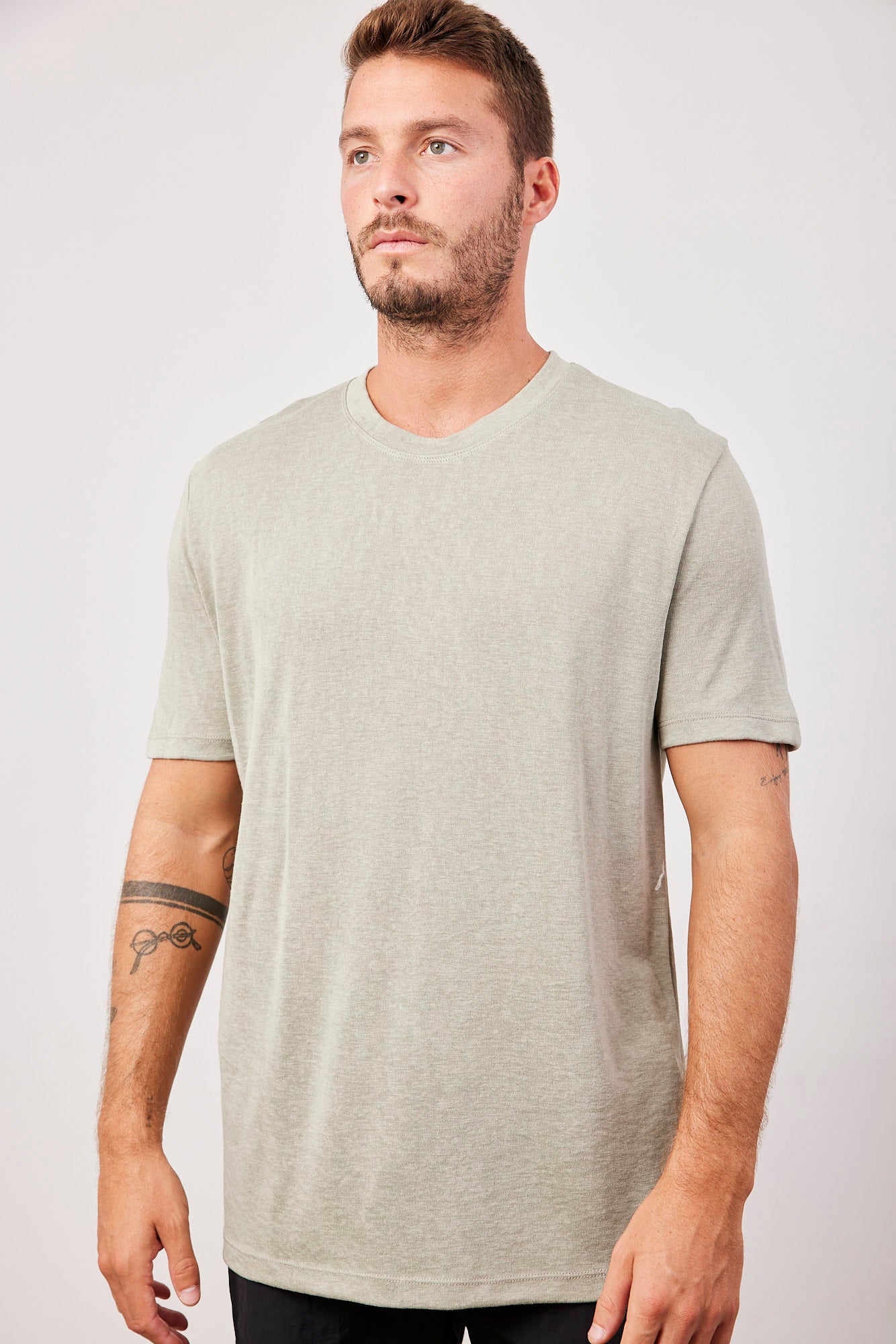 טי-שרט במראה פשתן - ITAY BRANDS