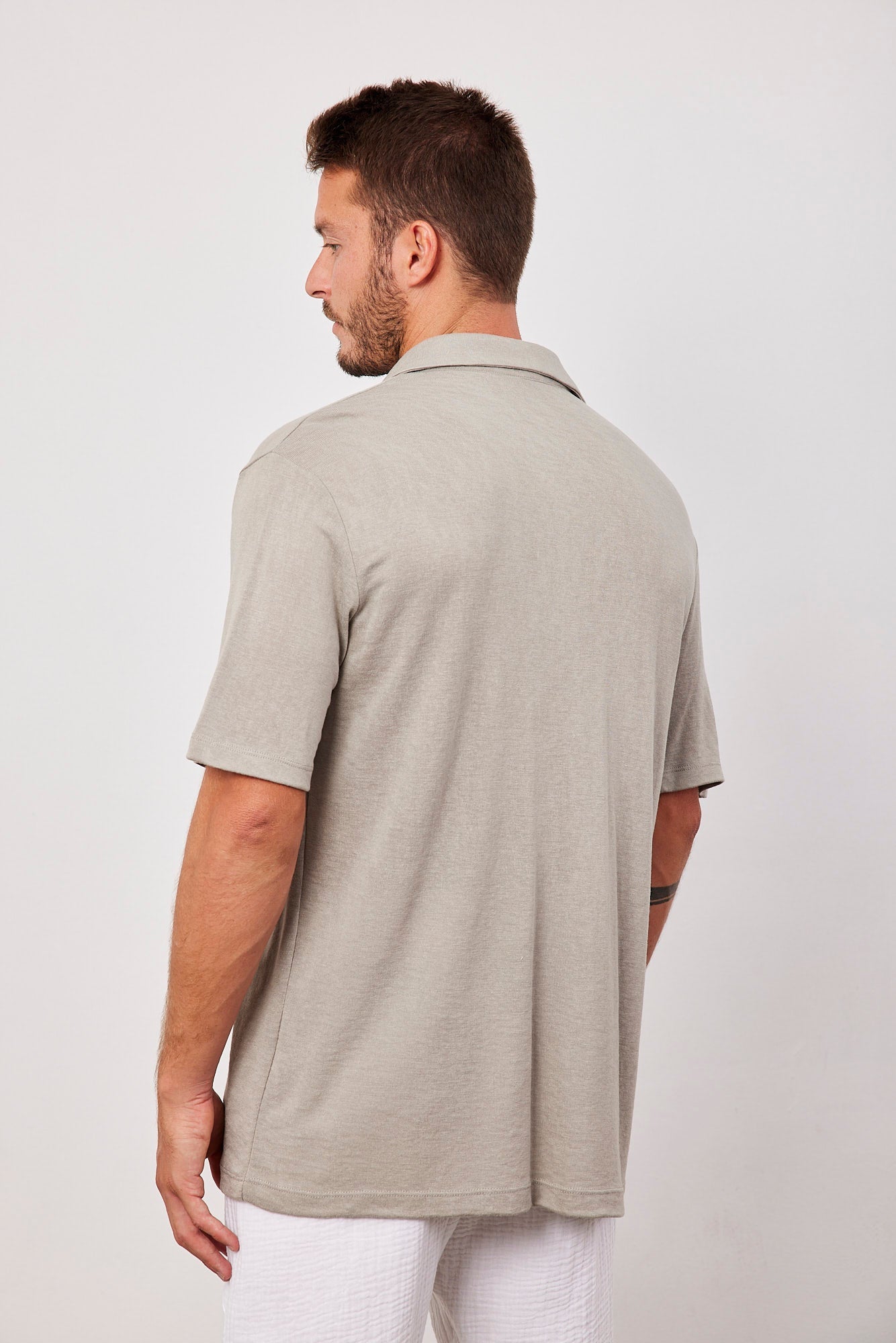 חולצה מכופתרת במראה פשתן - ITAY BRANDS