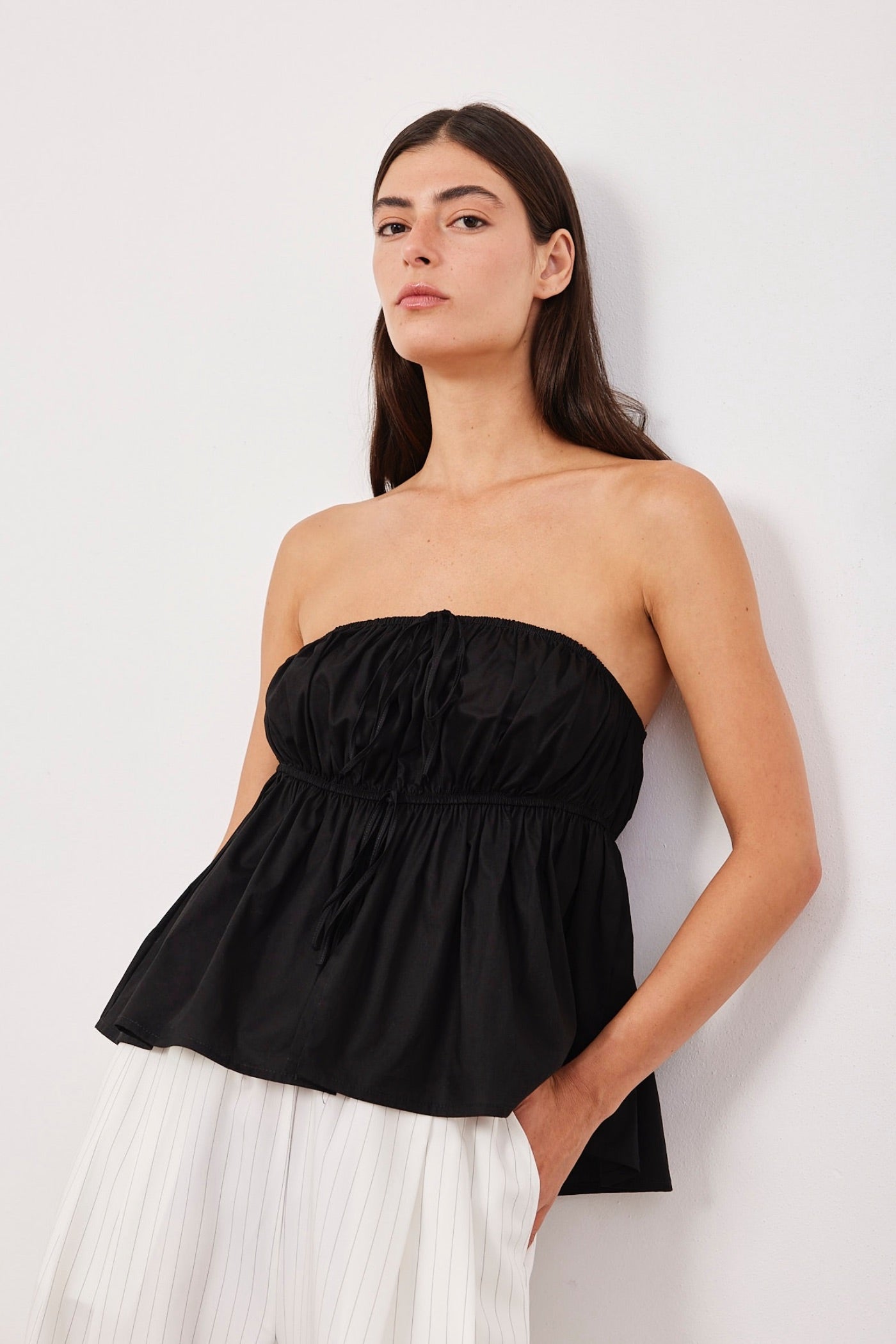 סטרפלס רחב עם קשירה - ITAY BRANDS