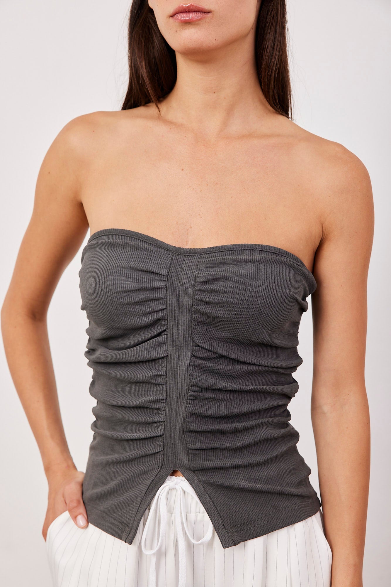 סטרפלס ריב עם כיווצים ושסע - ITAY BRANDS