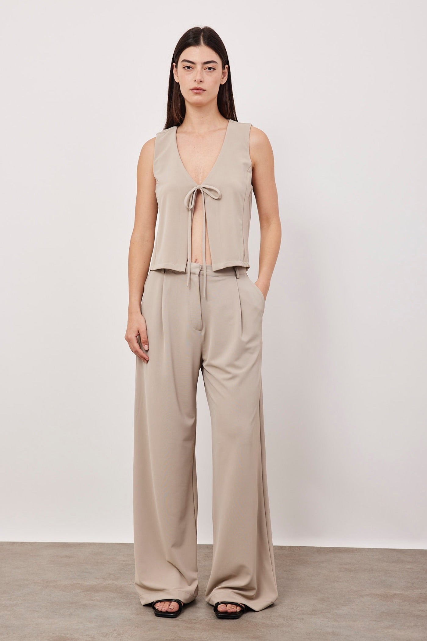 מכנסיים מחויטים מבד נשפך - ITAY BRANDS