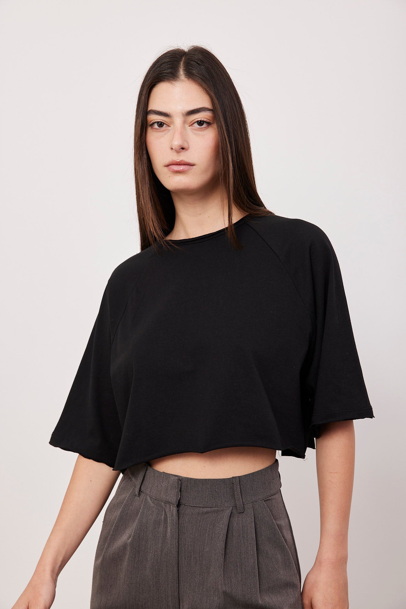 חולצת אוברסייז בגזרת קרופ - ITAY BRANDS