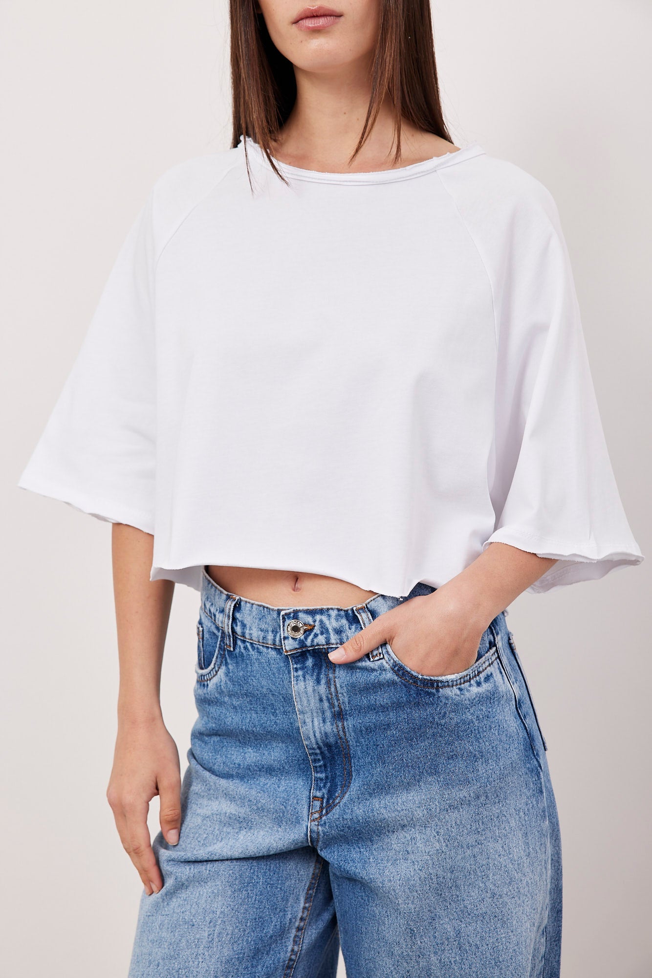 חולצת אוברסייז בגזרת קרופ - ITAY BRANDS