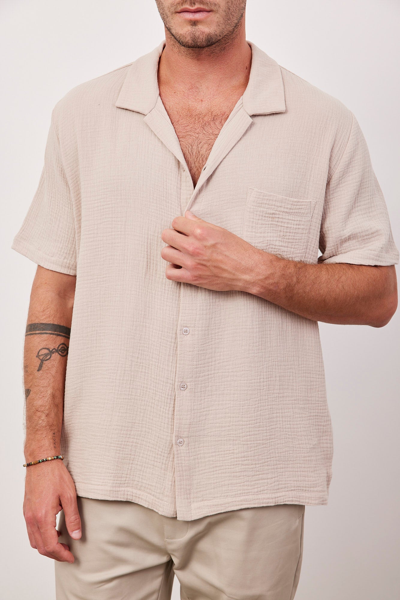 חולצה מכופתרת מבד טטרה - ITAY BRANDS