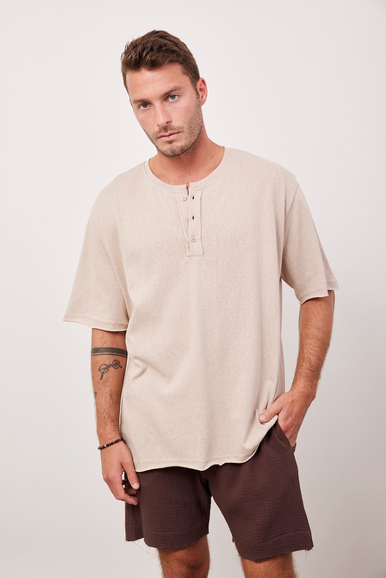 חולצה מבד רך בשילוב כפתורים - ITAY BRANDS