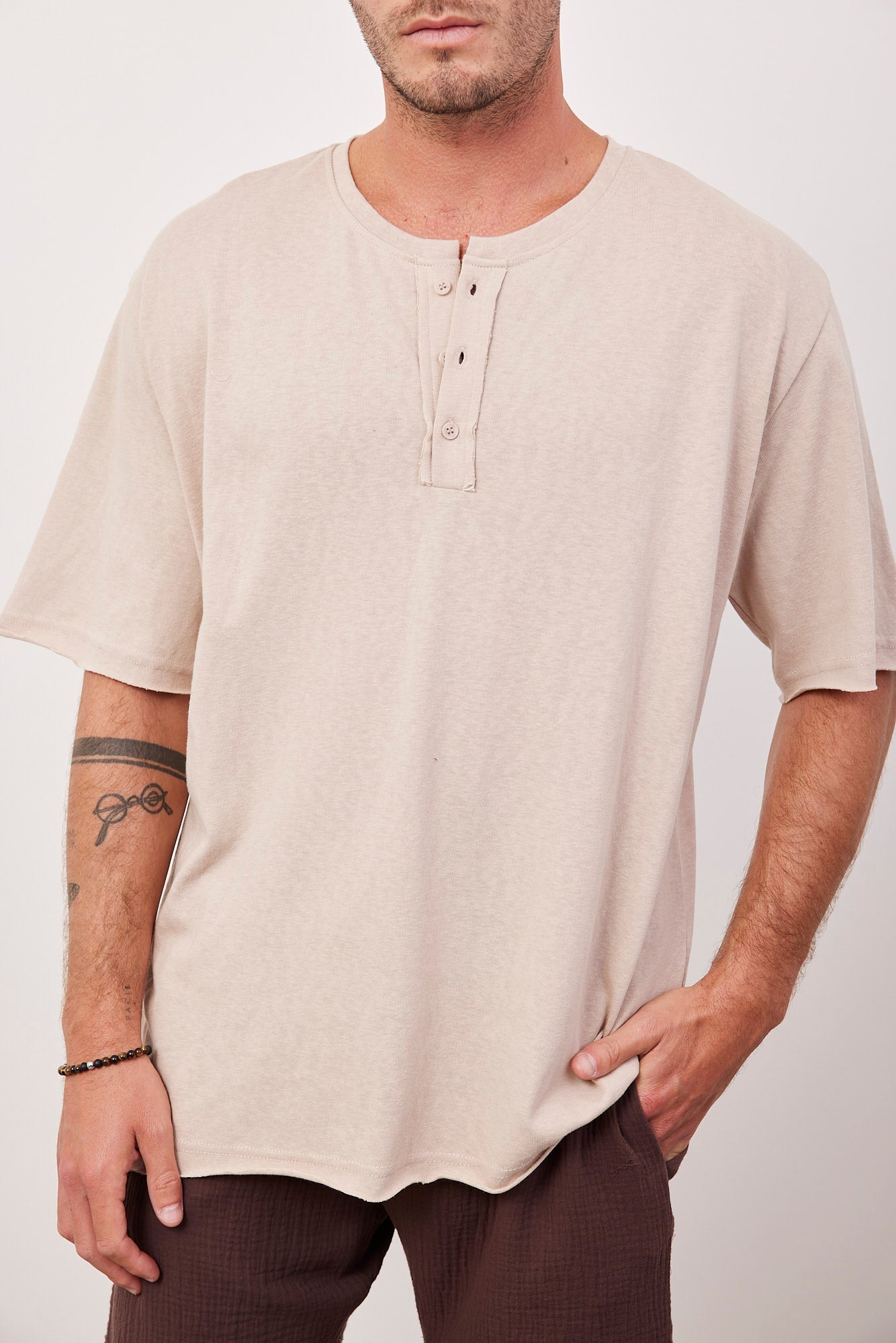 חולצה מבד רך בשילוב כפתורים - ITAY BRANDS