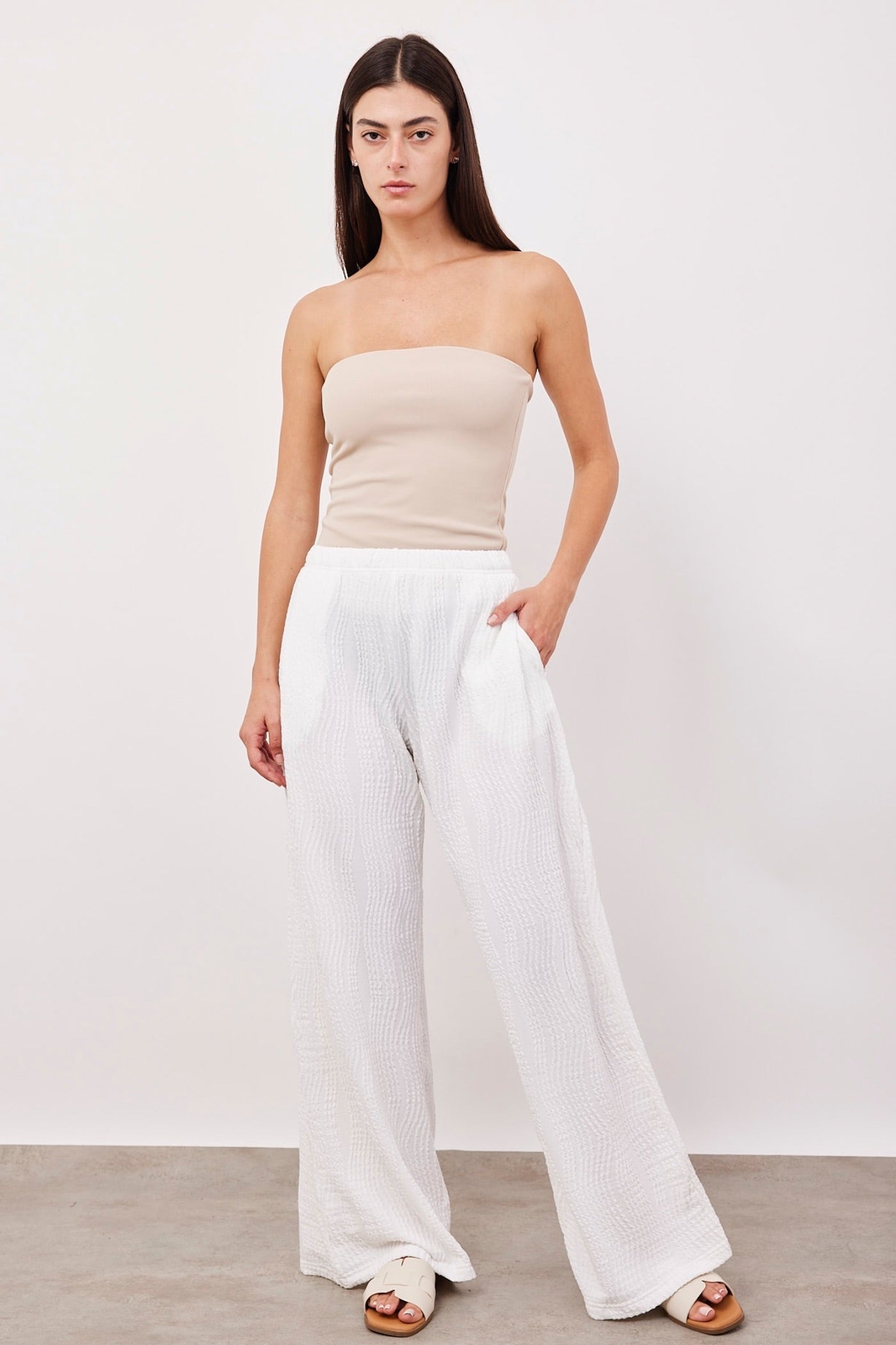 מכנסיים ארוכים בטקסטורה - ITAY BRANDS