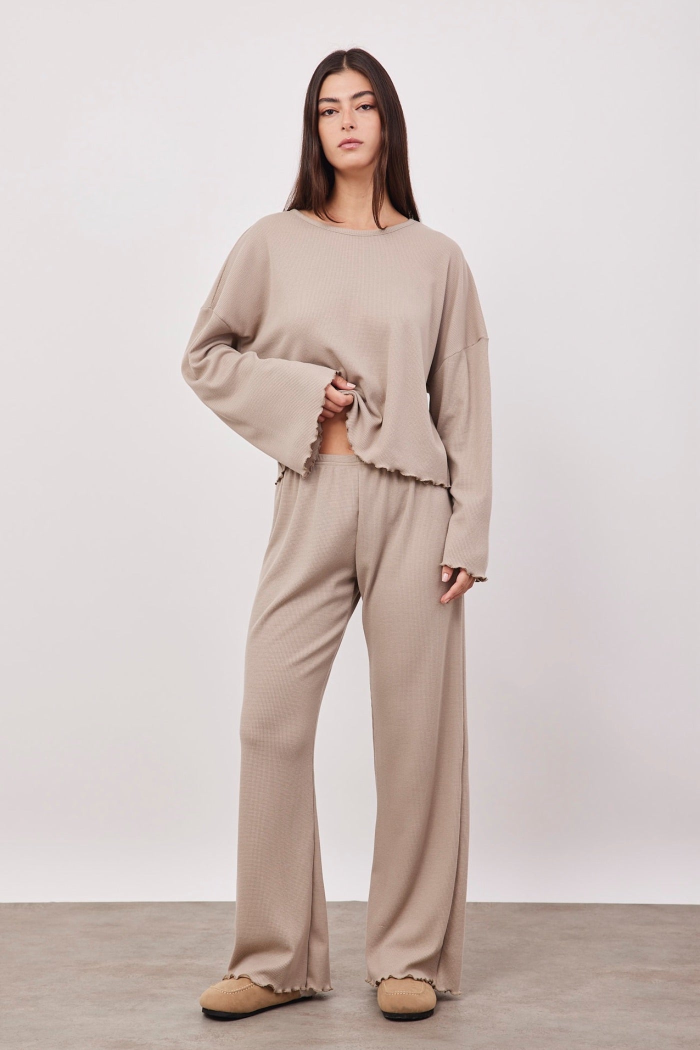 חליפת וופל רכה בסיומת בייבי לוק - ITAY BRANDS