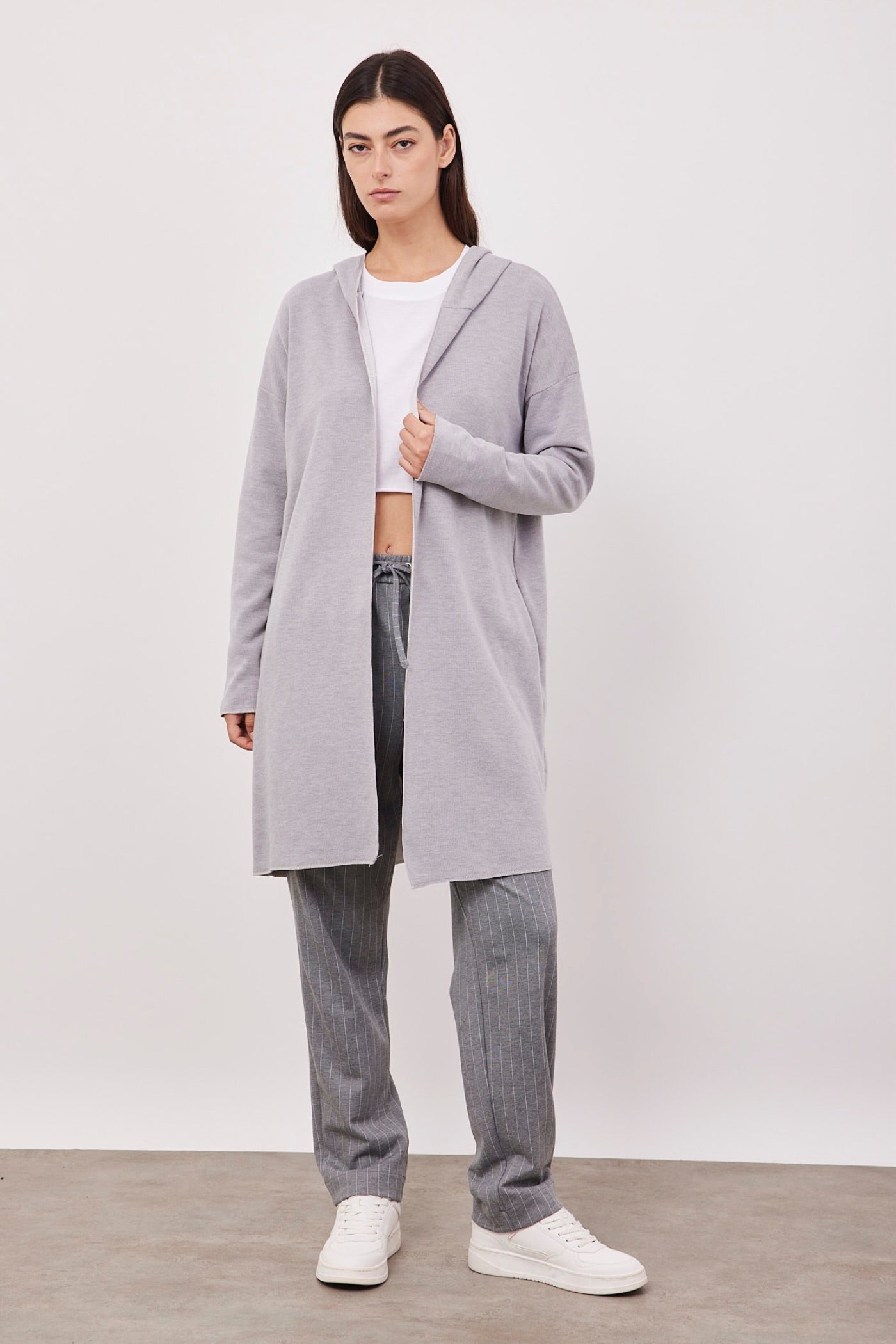 קרדיגן רך עם קפוצ׳ון - ITAY BRANDS