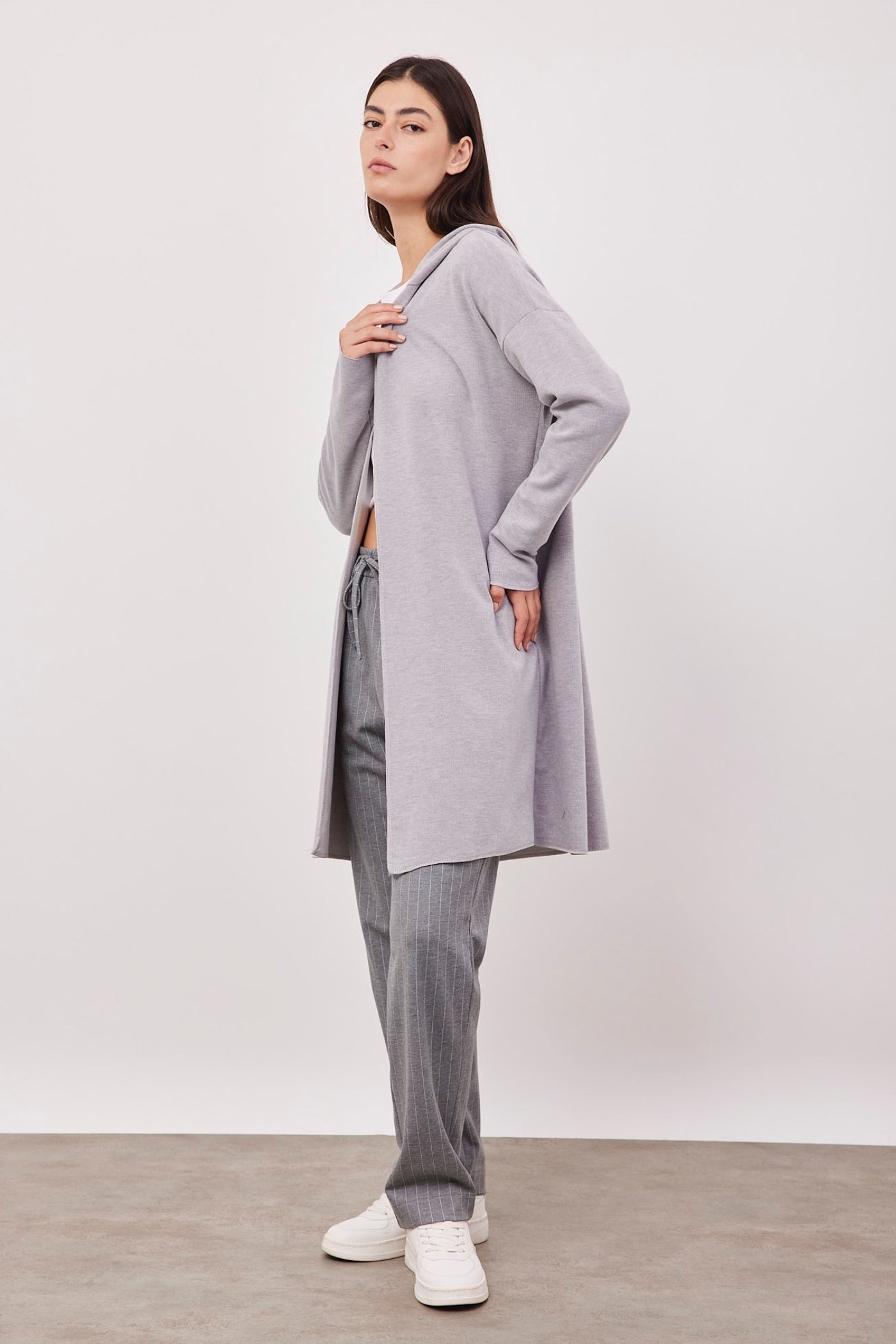 קרדיגן רך עם קפוצ׳ון - ITAY BRANDS