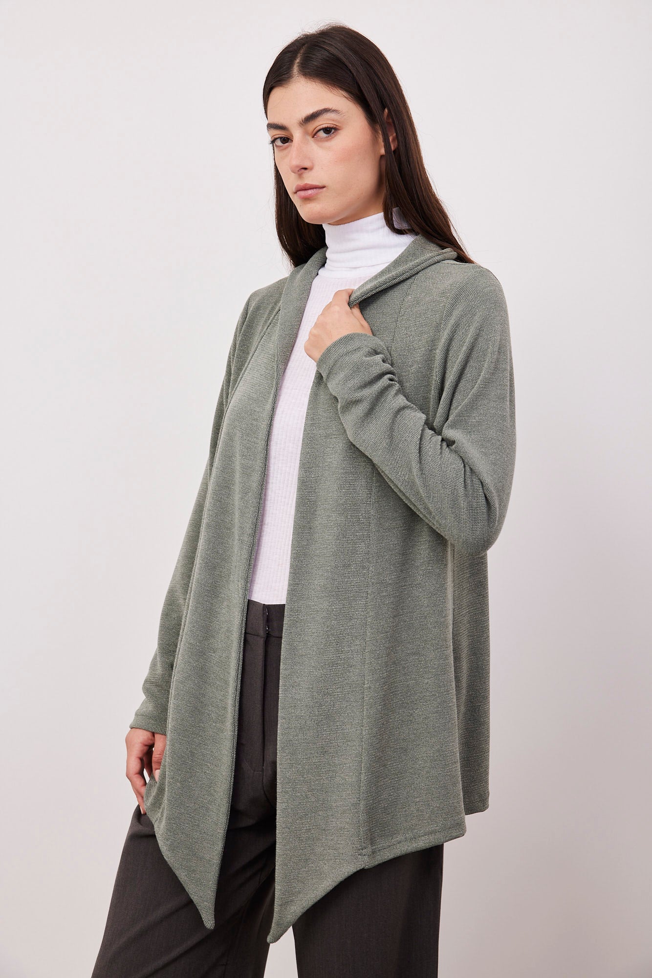 קרדיגן אסימטרי רך - ITAY BRANDS