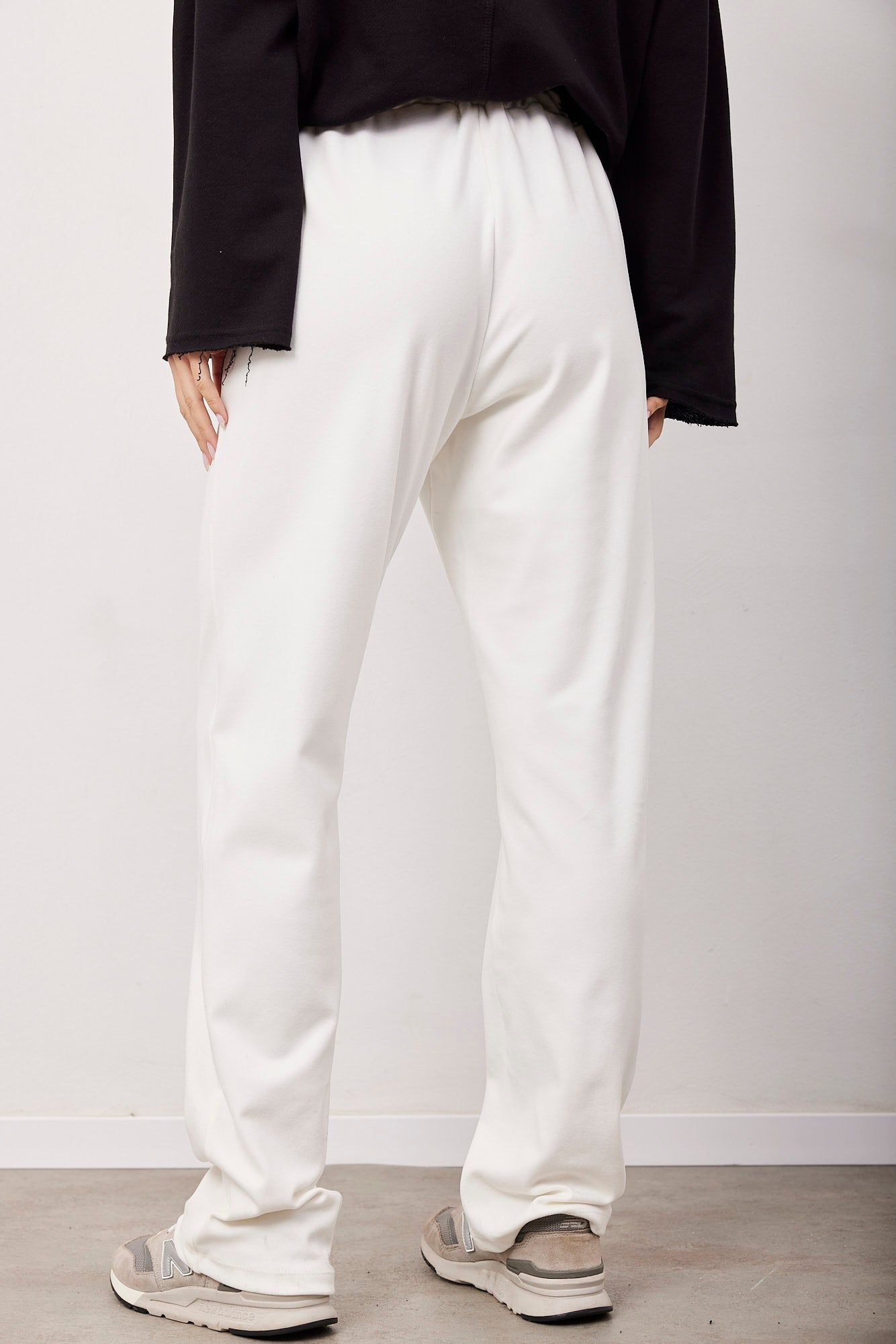 מכנסיים ארוכים עם שרוך קולור בלוק - ITAY BRANDS