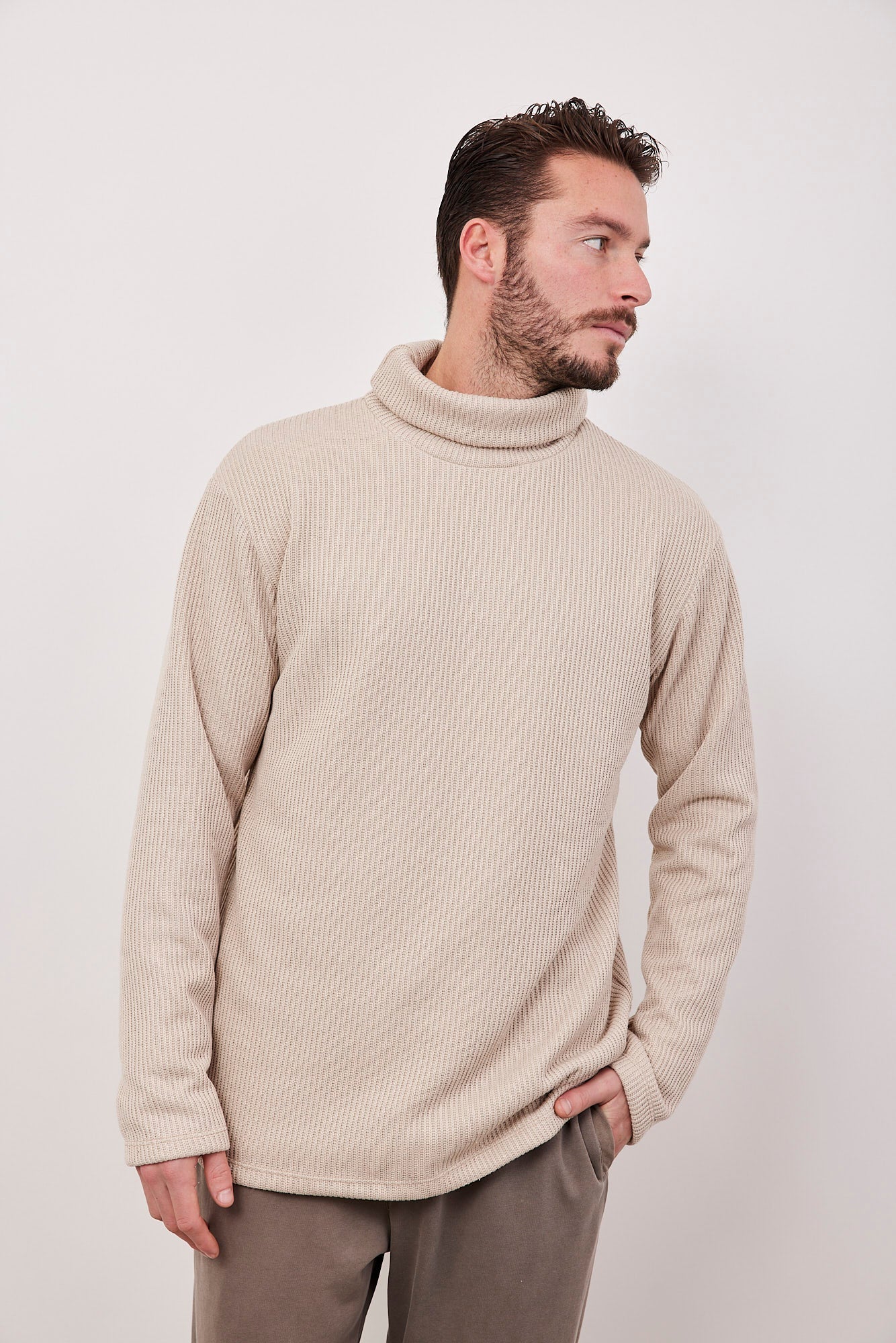 סריג גולף בטקסטורת פסים - ITAY BRANDS