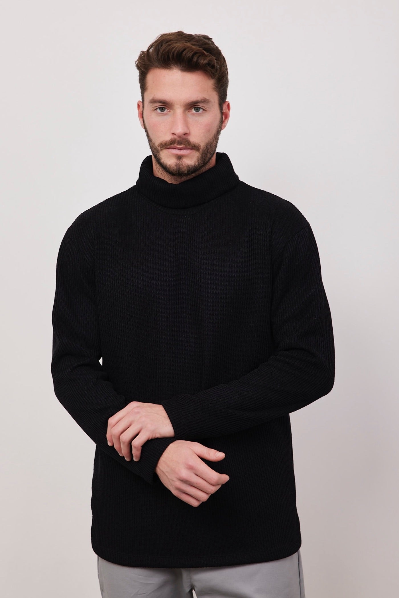 סריג גולף בטקסטורת פסים - ITAY BRANDS