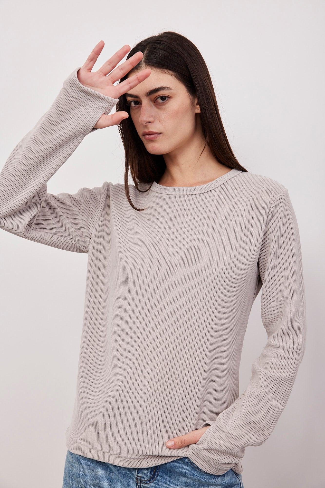 סריג בטקסטורת פסים בסיומת כפפה - ITAY BRANDS