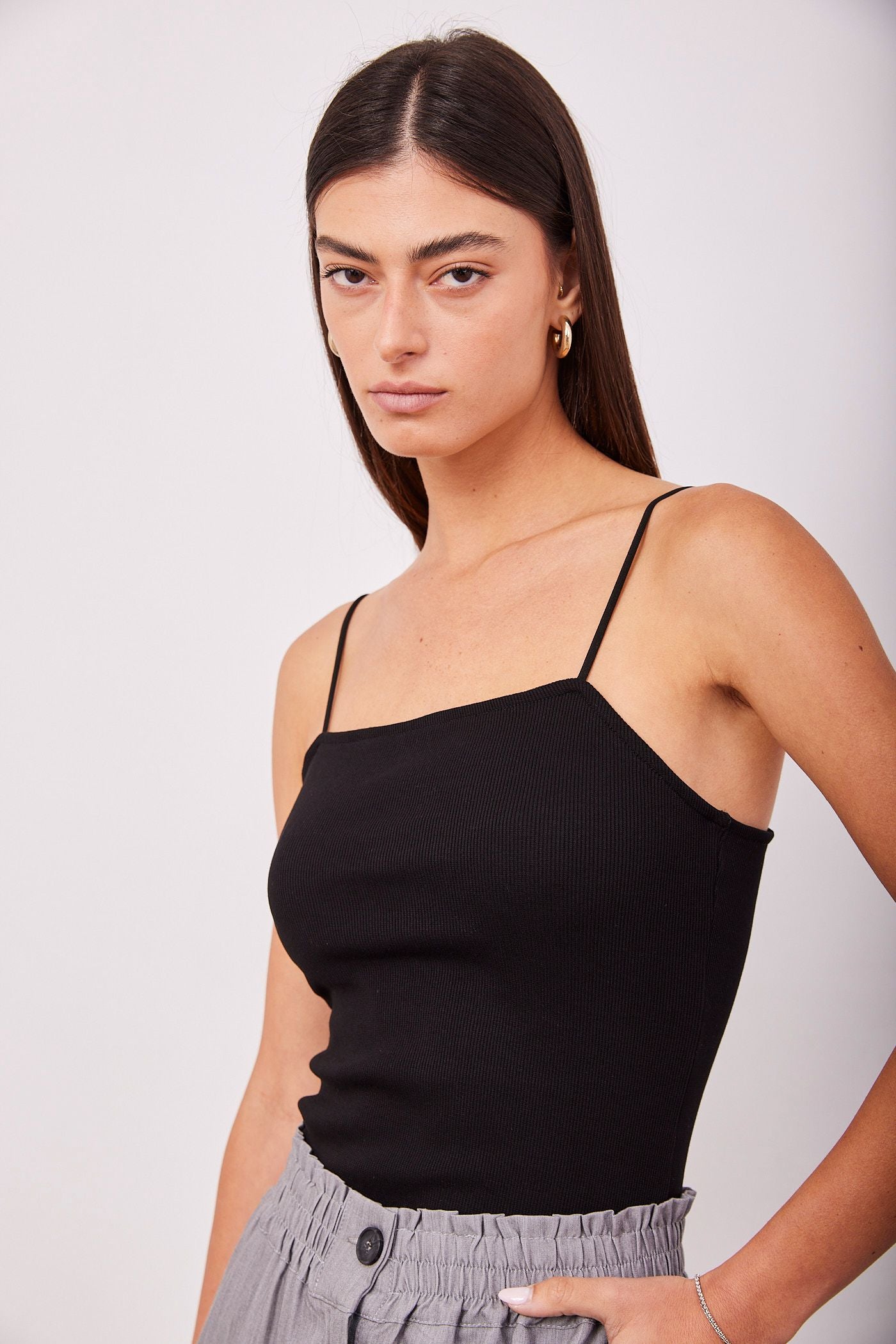 גופיית ריב כתפיות דקות - ITAY BRANDS