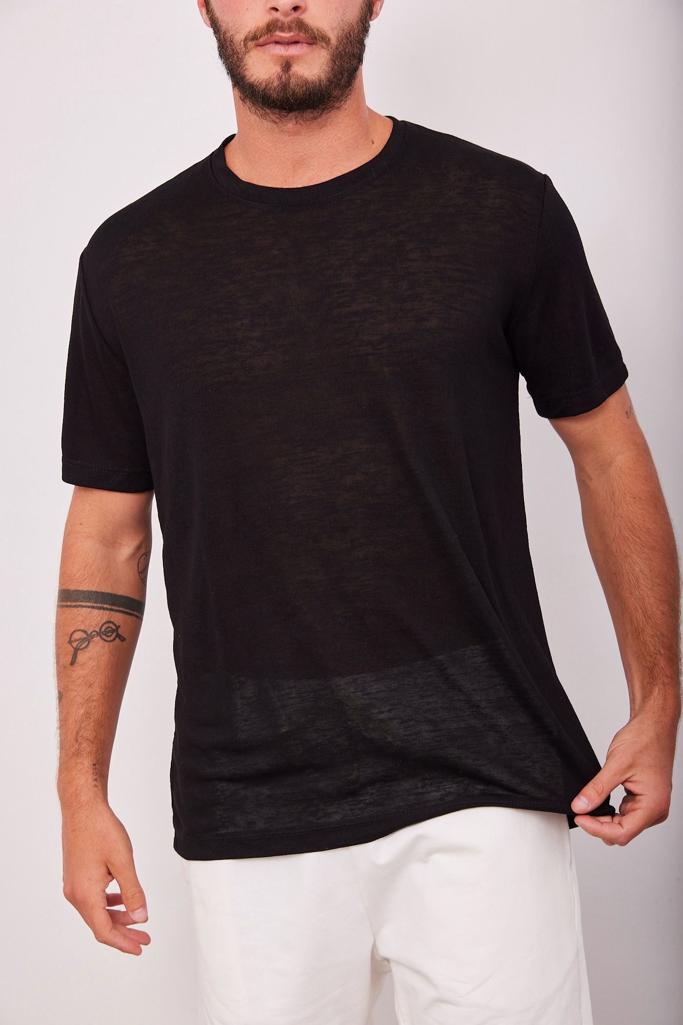 טי-שרט במראה פשתן - ITAY BRANDS