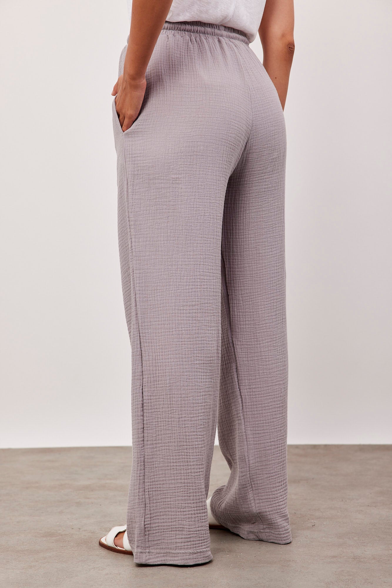 מכנסי טטרה ארוכים עם קשירה - ITAY BRANDS