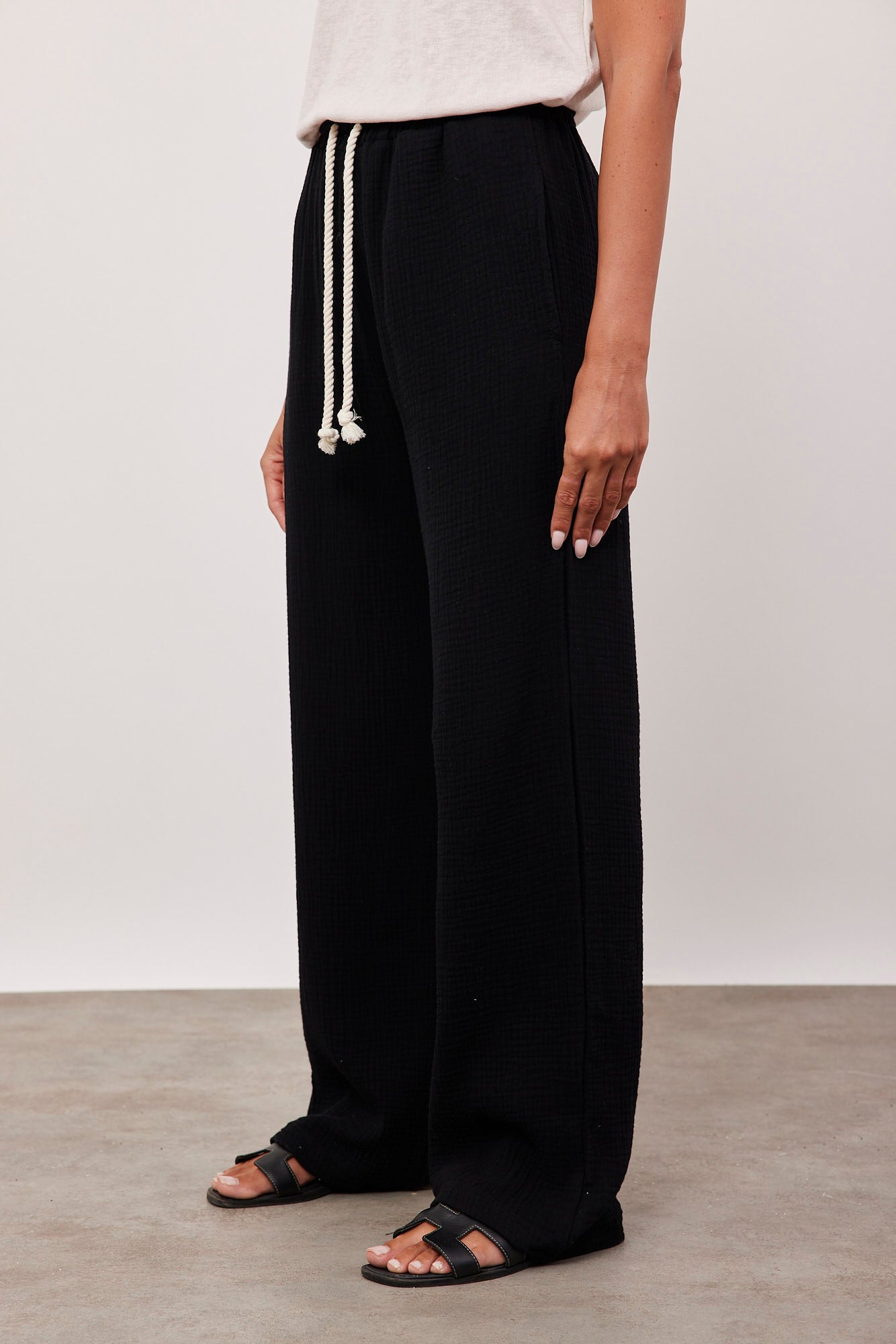 מכנסי טטרה ארוכים עם קשירה - ITAY BRANDS