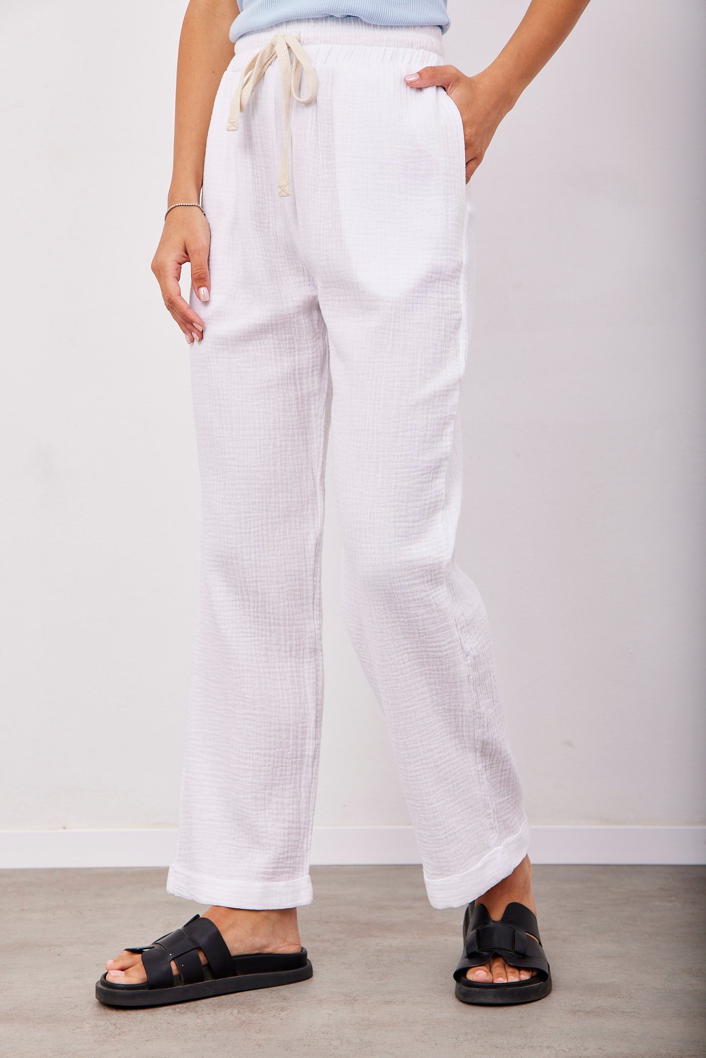 מכנסי טטרה בגזרה ישרה - ITAY BRANDS