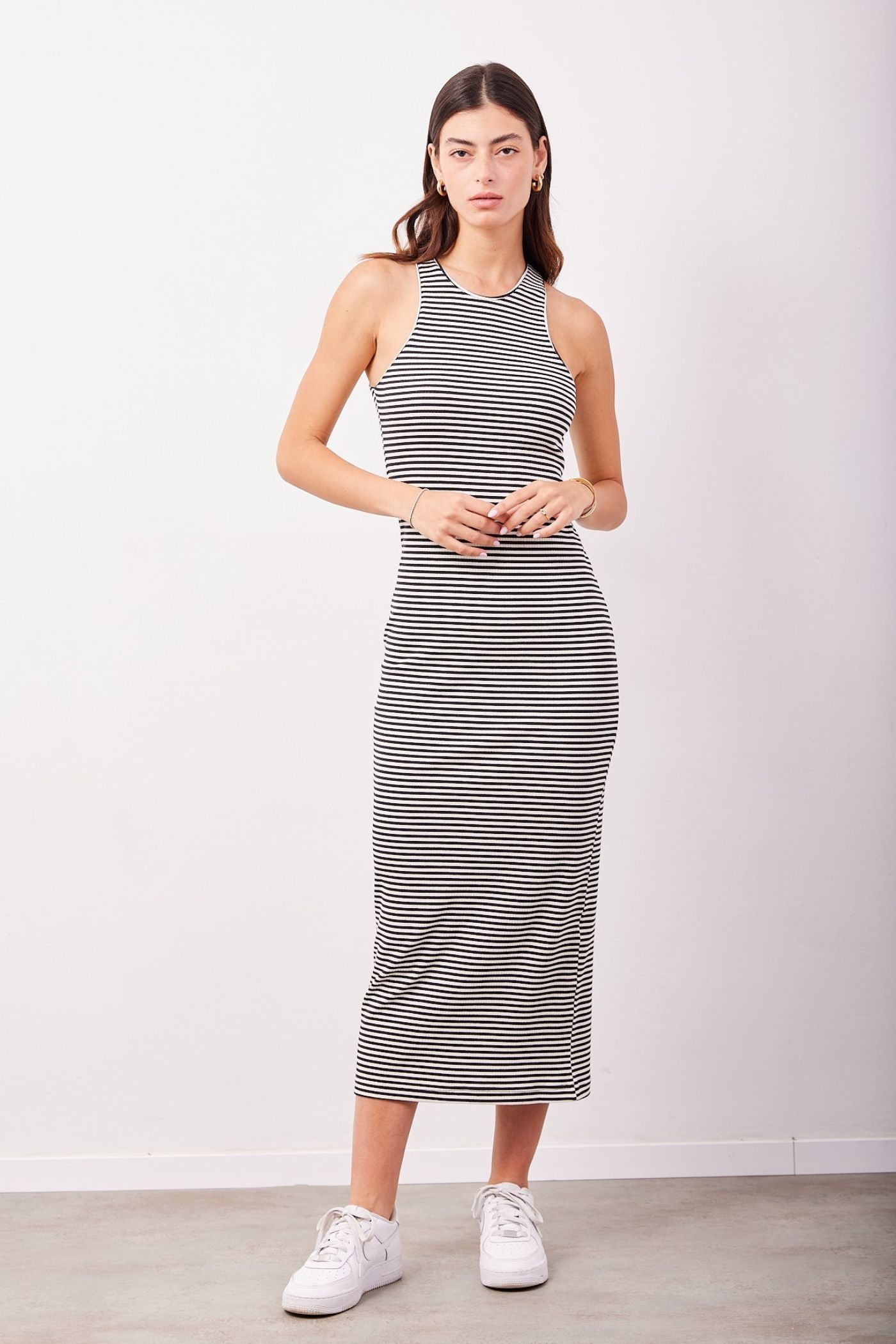 שמלת מידי בהדפס פסים - ITAY BRANDS