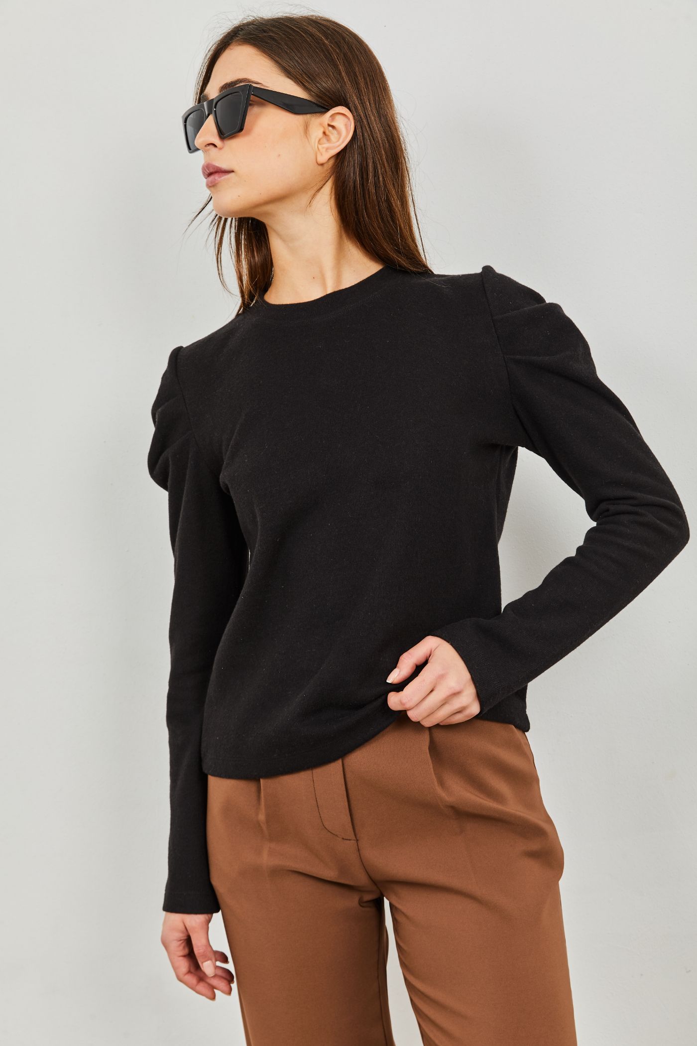 סריג עם שרוולים נפוחים - ITAY BRANDS