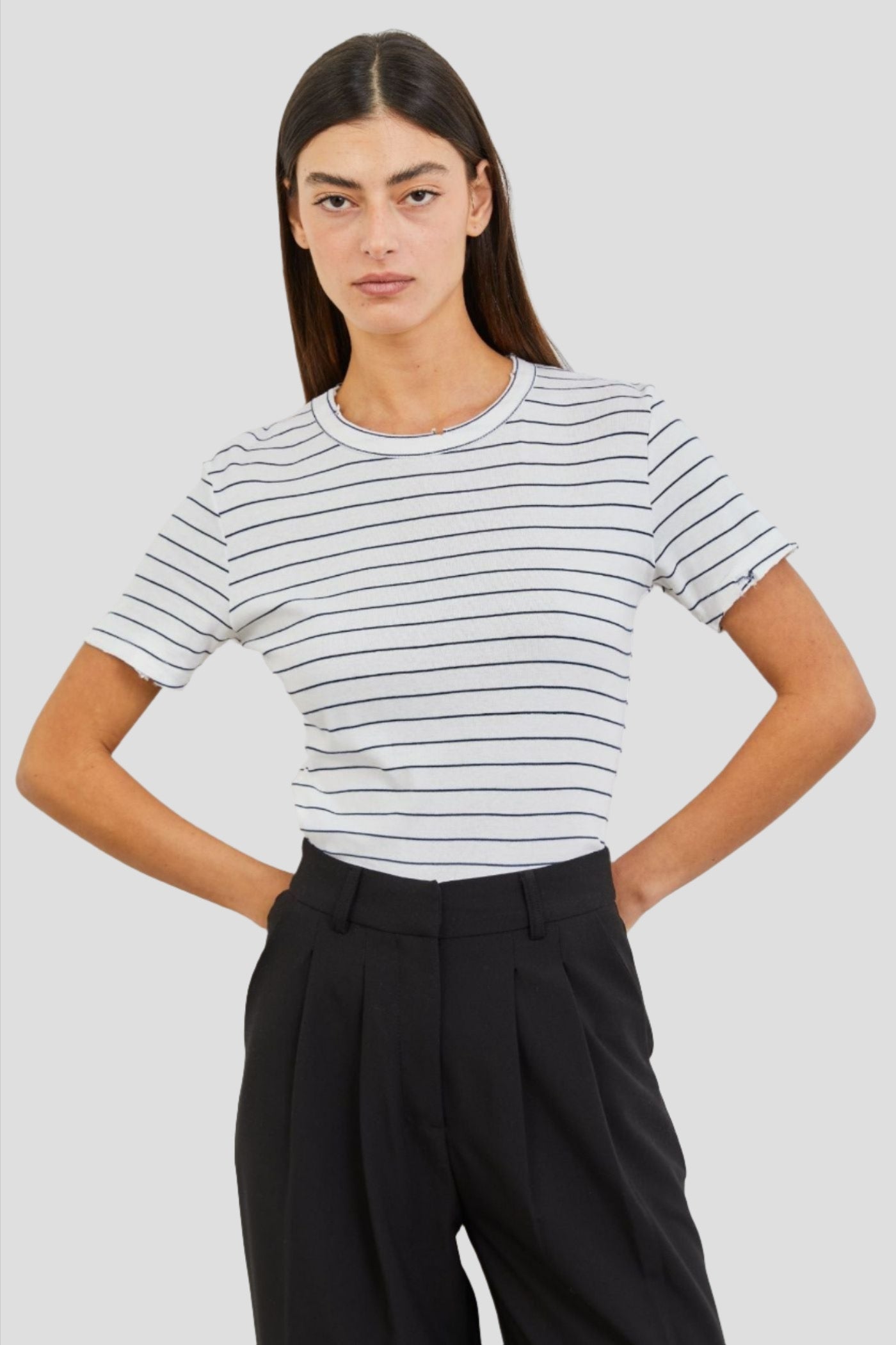 טי-שרט פסים בסיומת פרומה - ITAY BRANDS