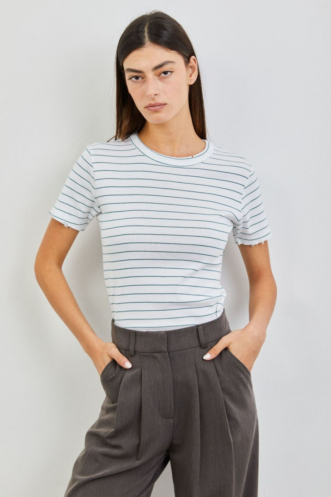 טי-שרט פסים בסיומת פרומה - ITAY BRANDS