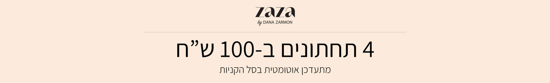 ZAZA by DANA ZARMON- UNDERWEAR banner
