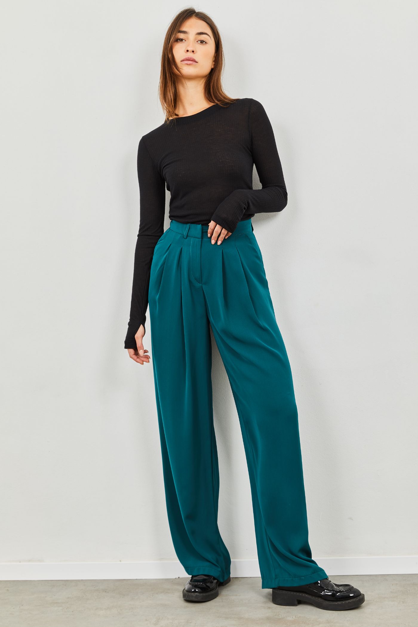 מכנסי אלגנט בד נשפך - ITAY BRANDS