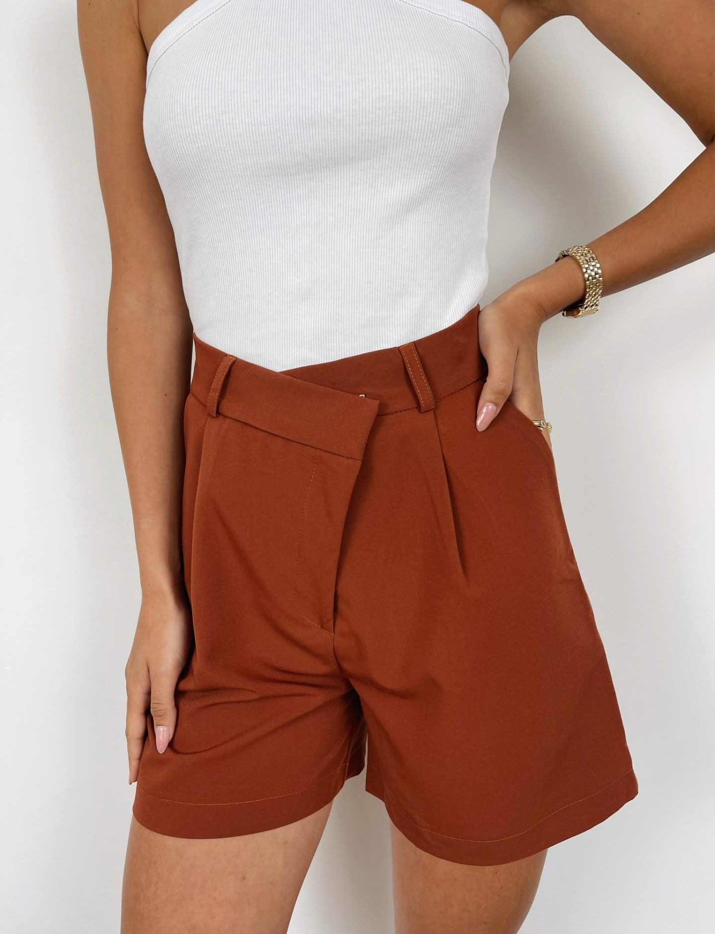 מכנסי ברמודה א-סימטריים - ITAY BRANDS