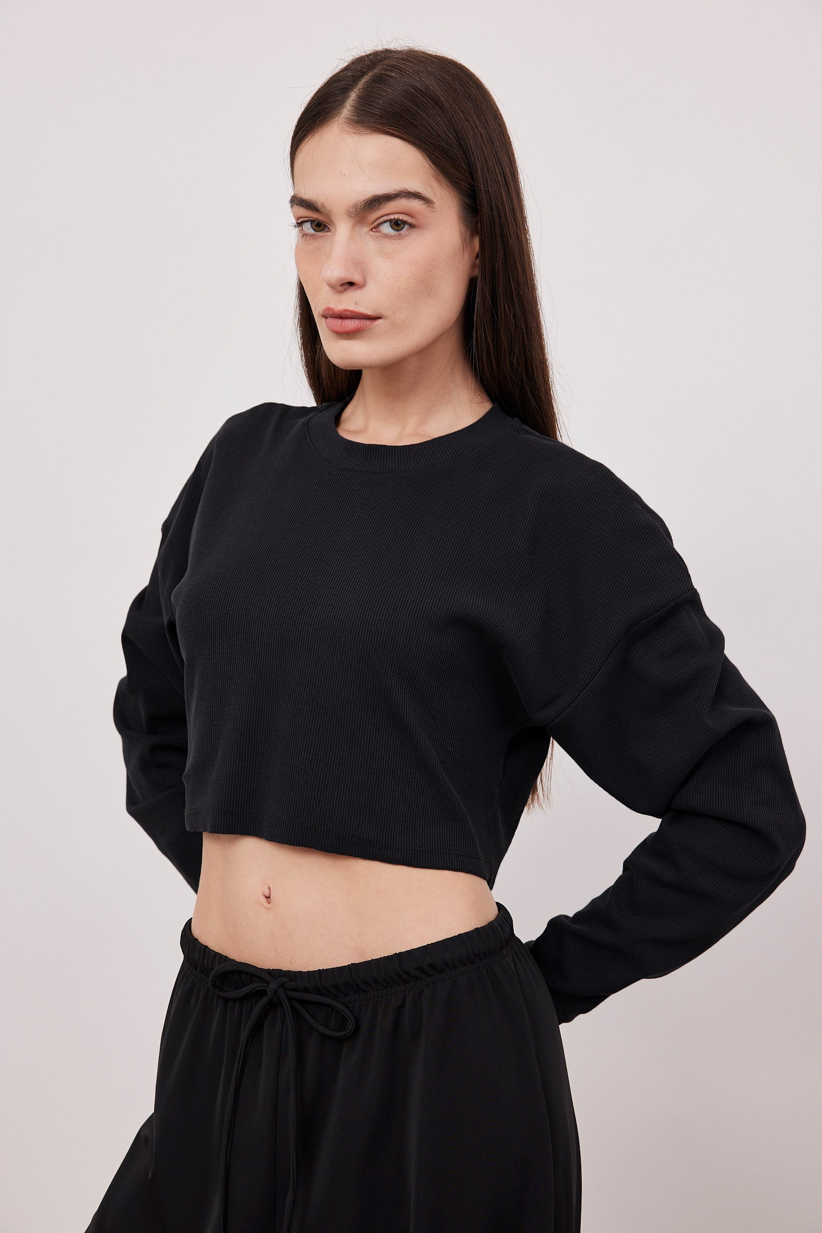 חולצת קרופ ריב ווש