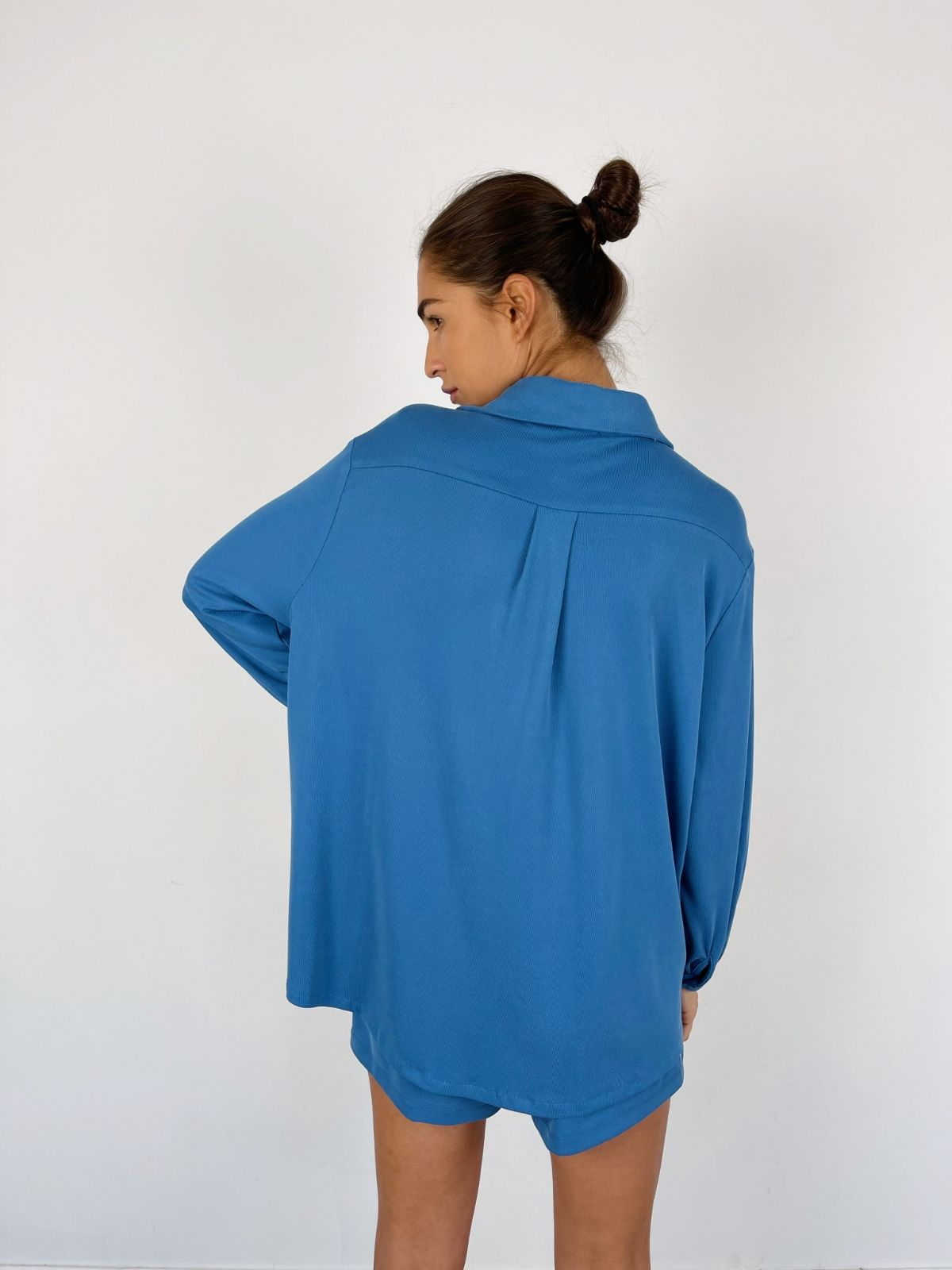 חליפת אוברסייז קצרה בד נשפך - ITAY BRANDS