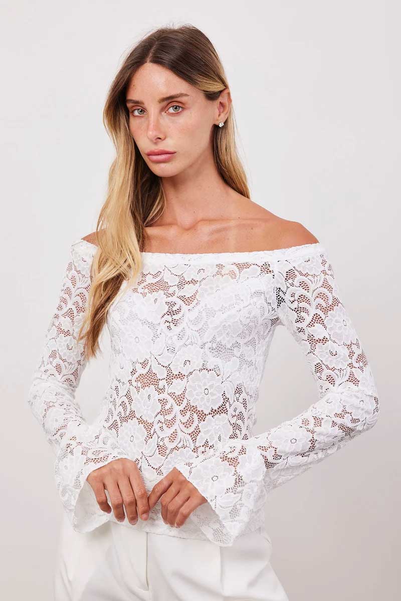 חולצת אוף שולדרס תחרה