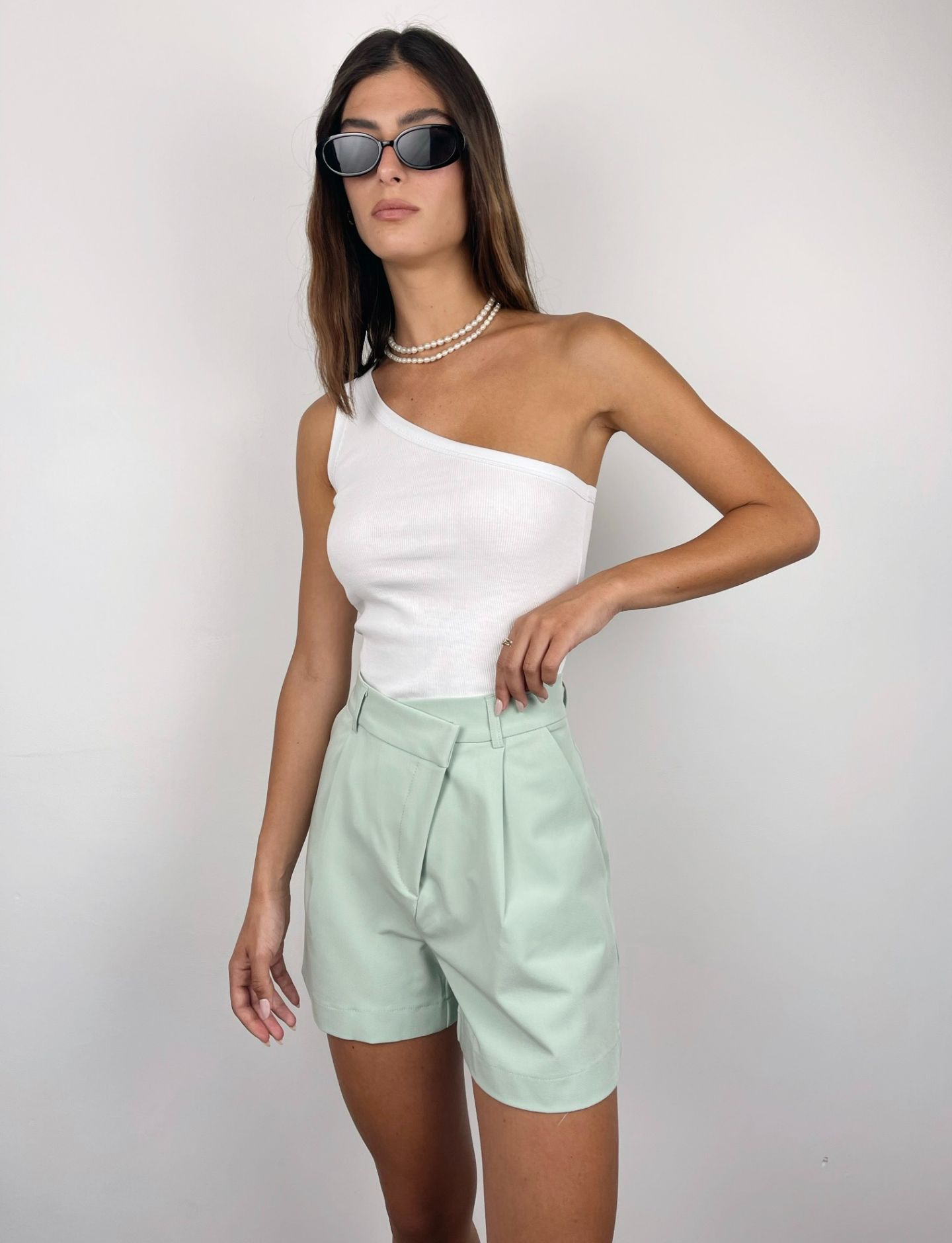 מכנסי ברמודה א-סימטריים - ITAY BRANDS