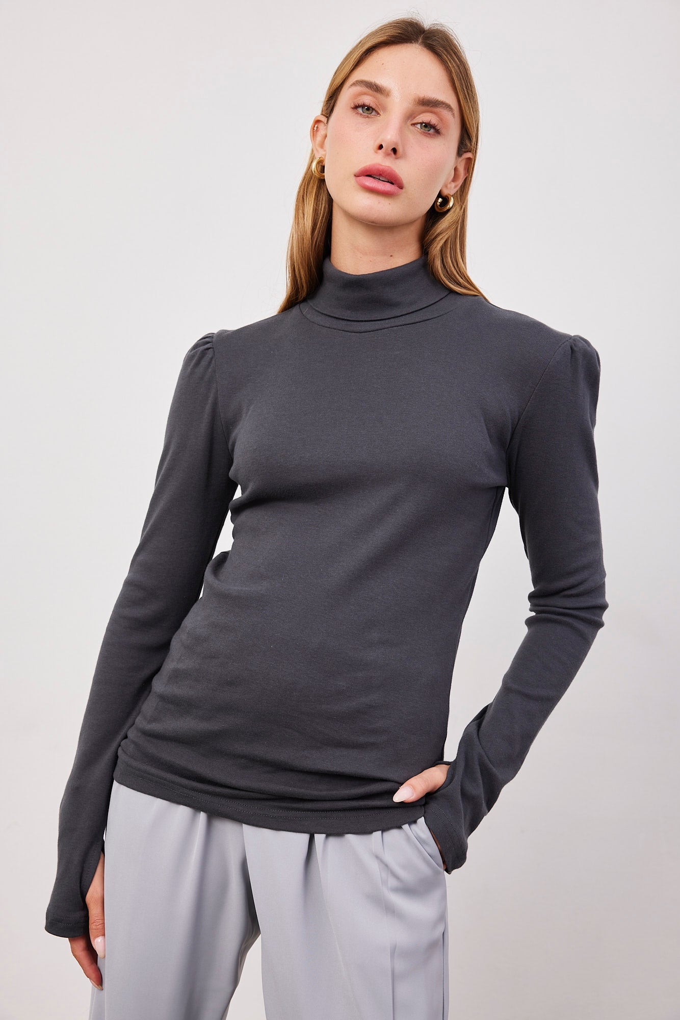 חולצת גולף ארוכה עם כיווצים - ITAY BRANDS