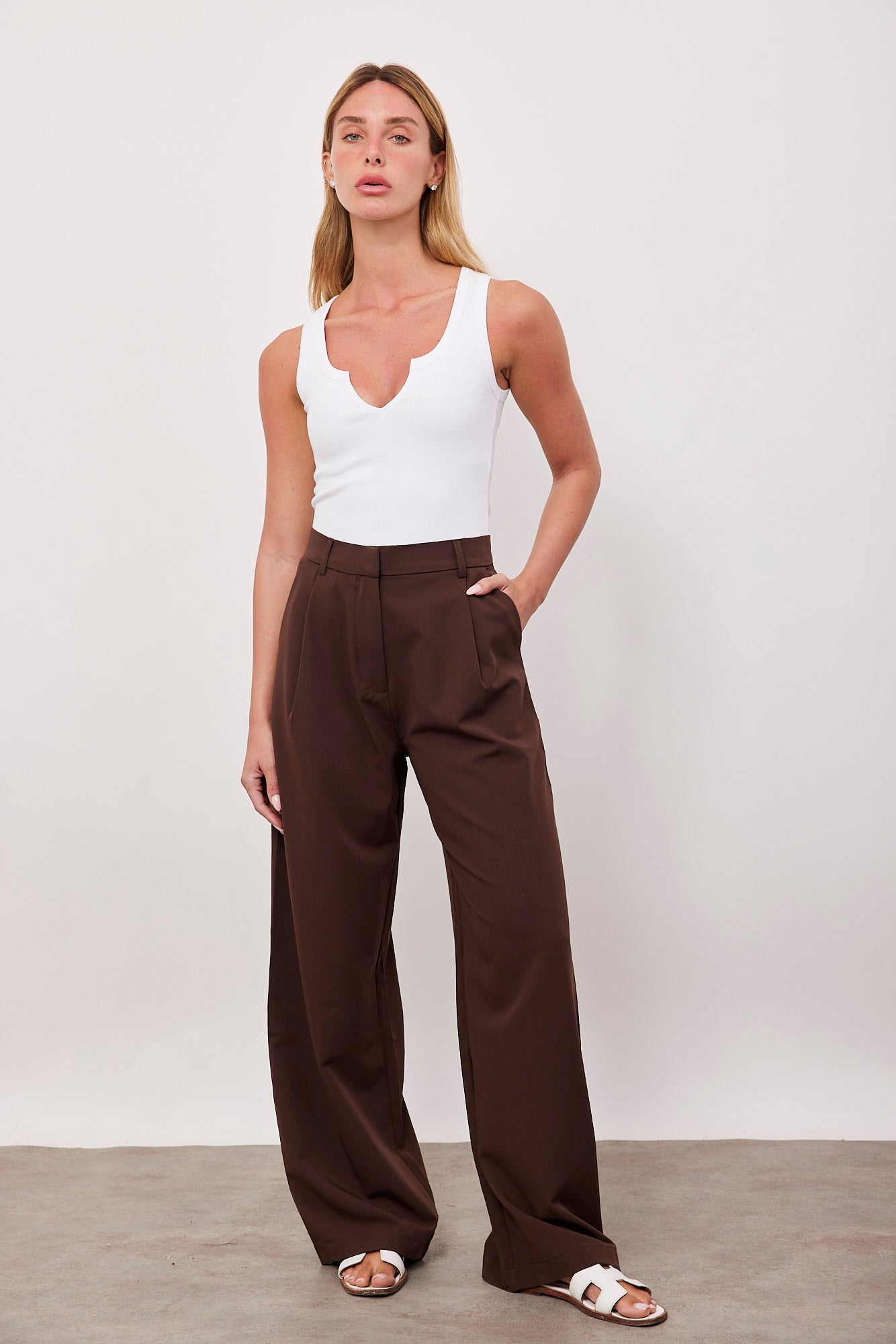 מכנסיים מחויטים מתרחבים - ITAY BRANDS