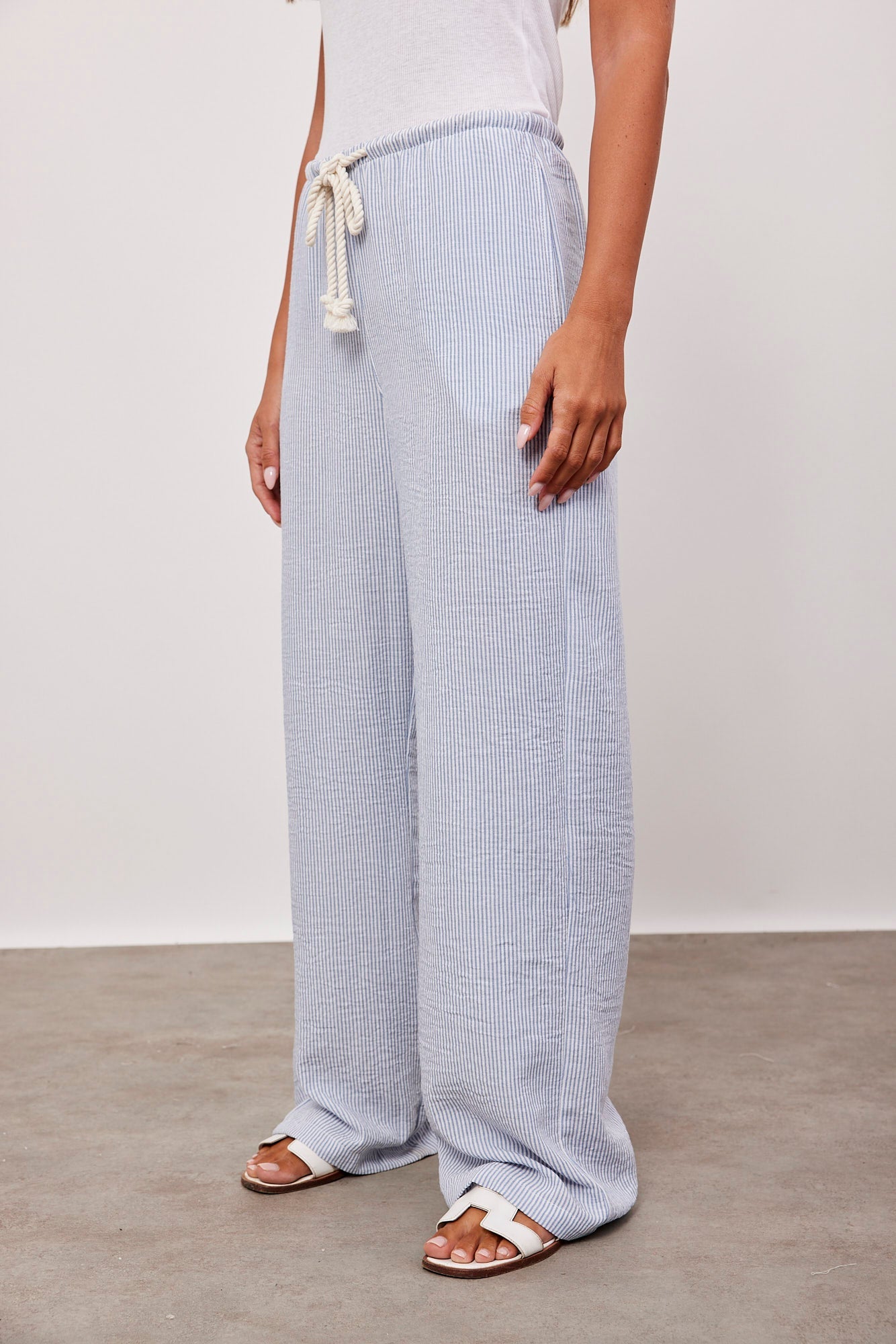 מכנסי פסים עם שרוך במותן - ITAY BRANDS