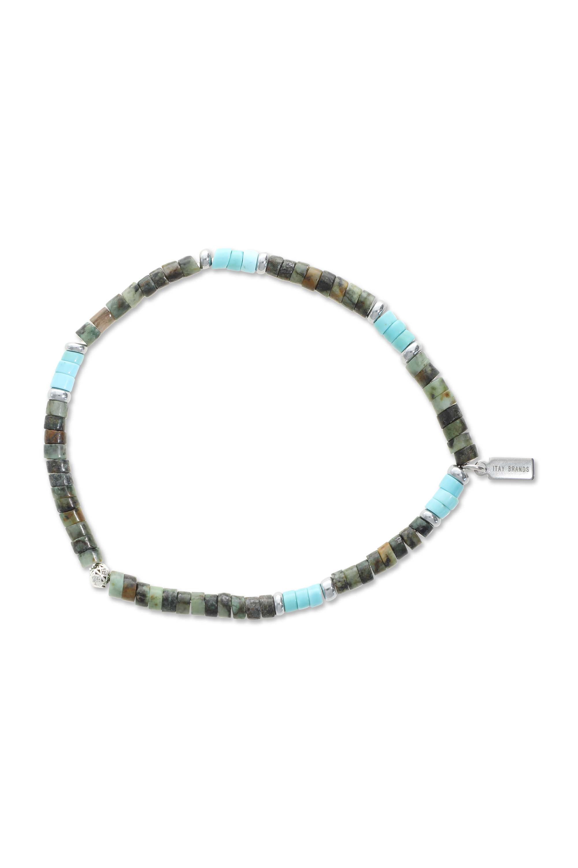 צמיד אבני חן טבעיות בגווני טורקיז - ITAY BRANDS