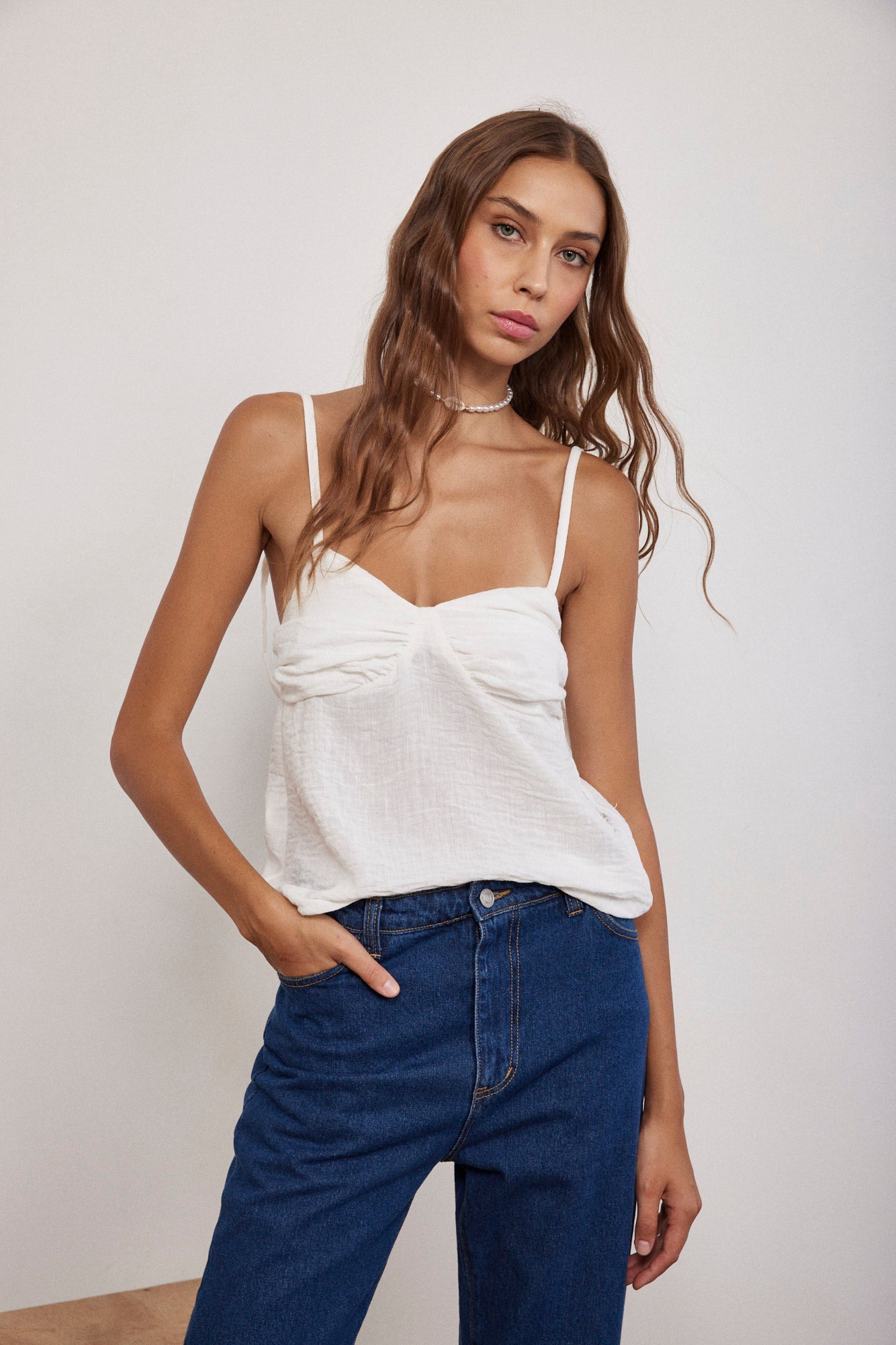 גופיית כיווצים במראה פשתן - ITAY BRANDS