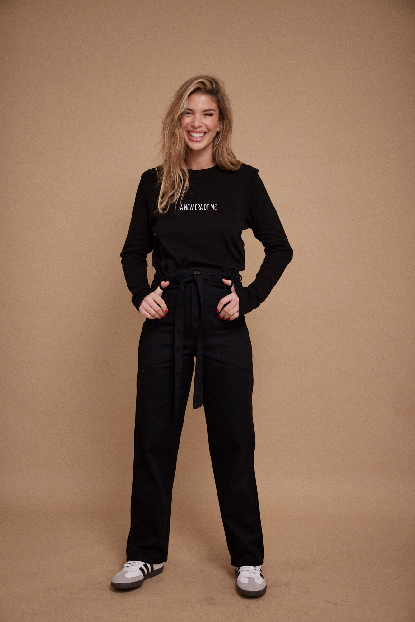 מכנס דריל עם חגורה - ITAY BRANDS