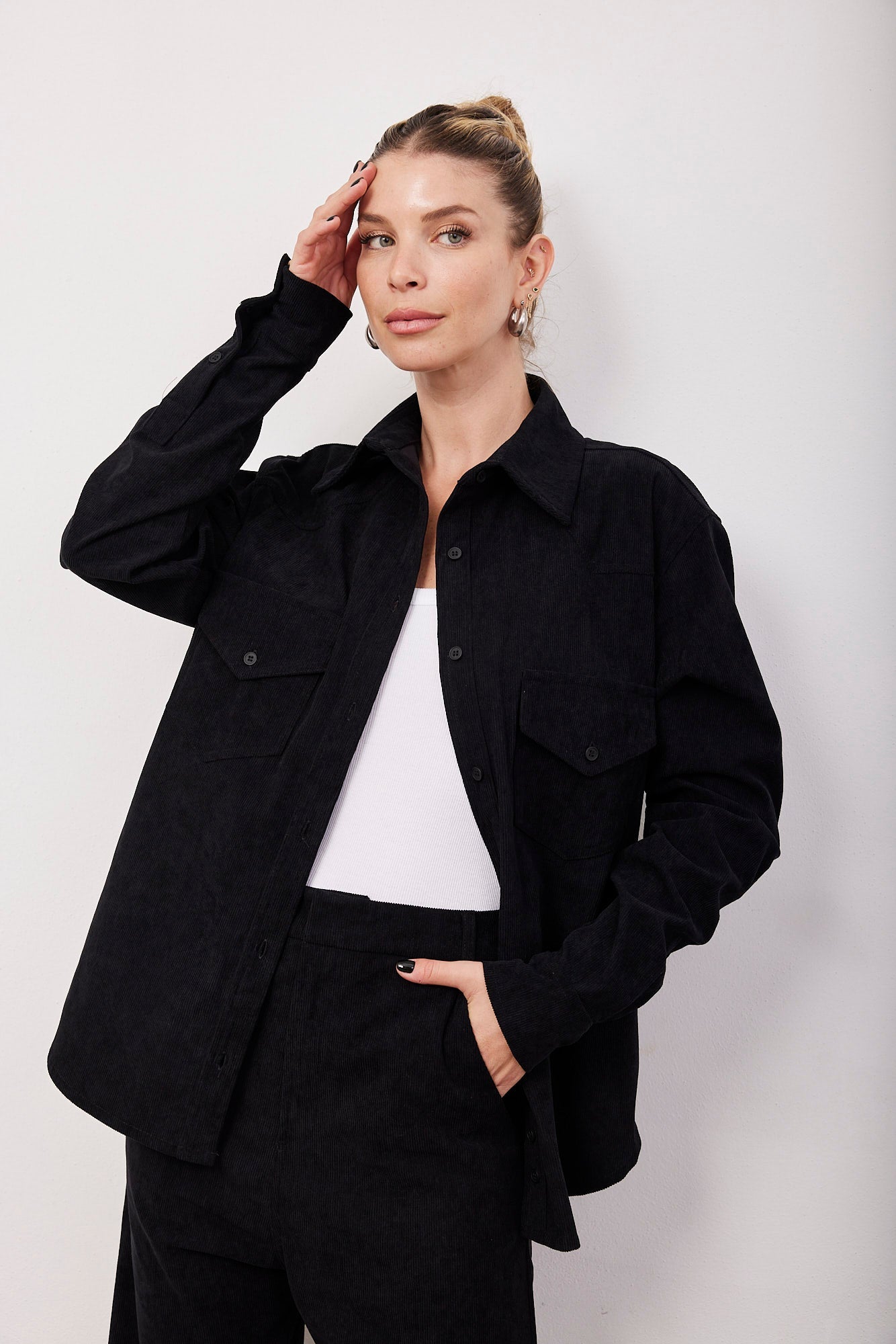 חולצת קורדרוי מכופתרת - ITAY BRANDS