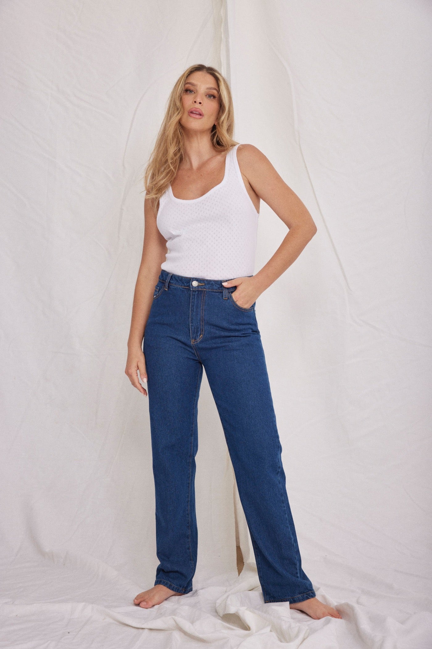 ג׳ינס ארוך בגזרת מאם - ITAY BRANDS