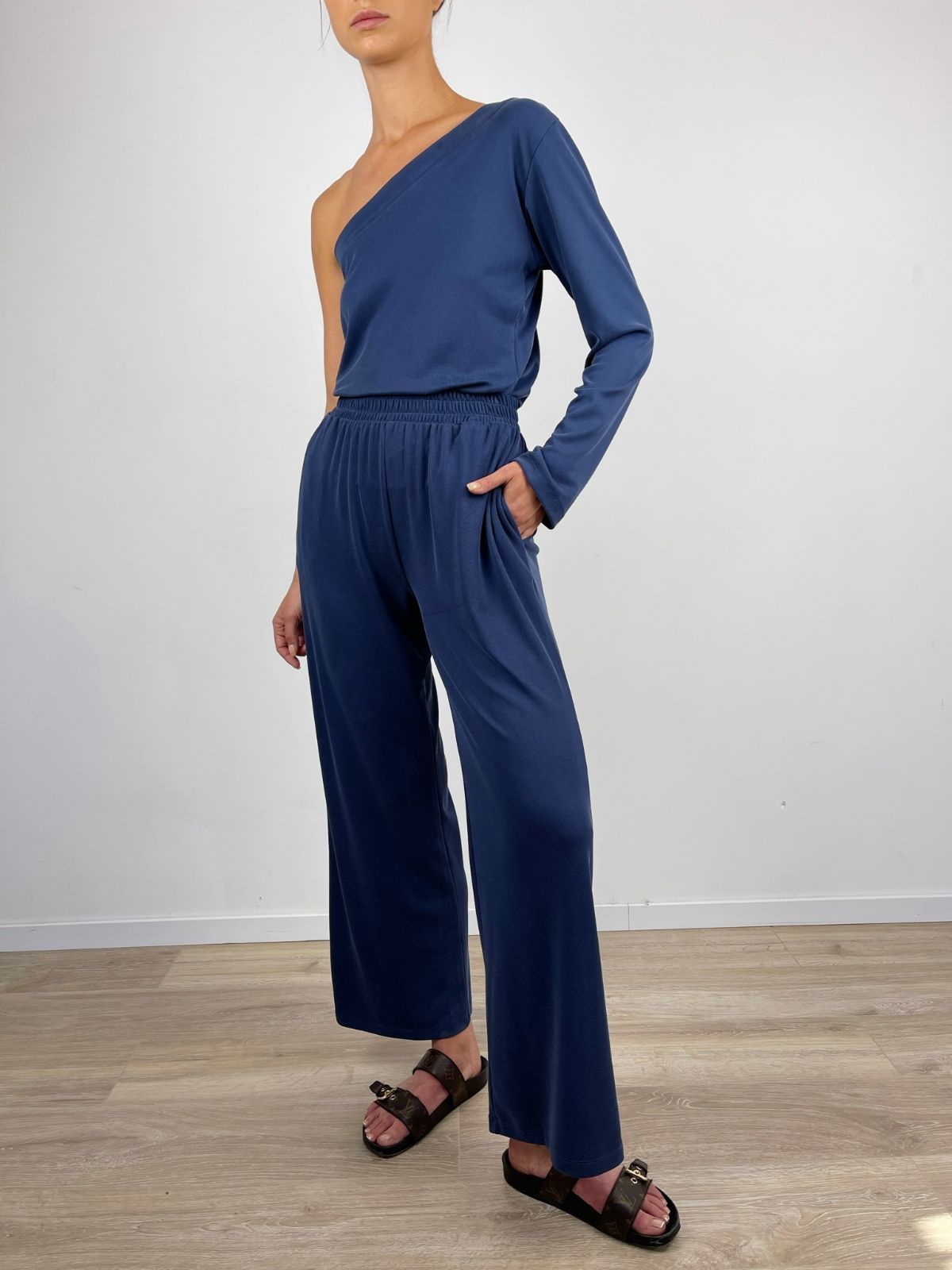 מכנסיים מתרחבים מבד נשפך - ITAY BRANDS